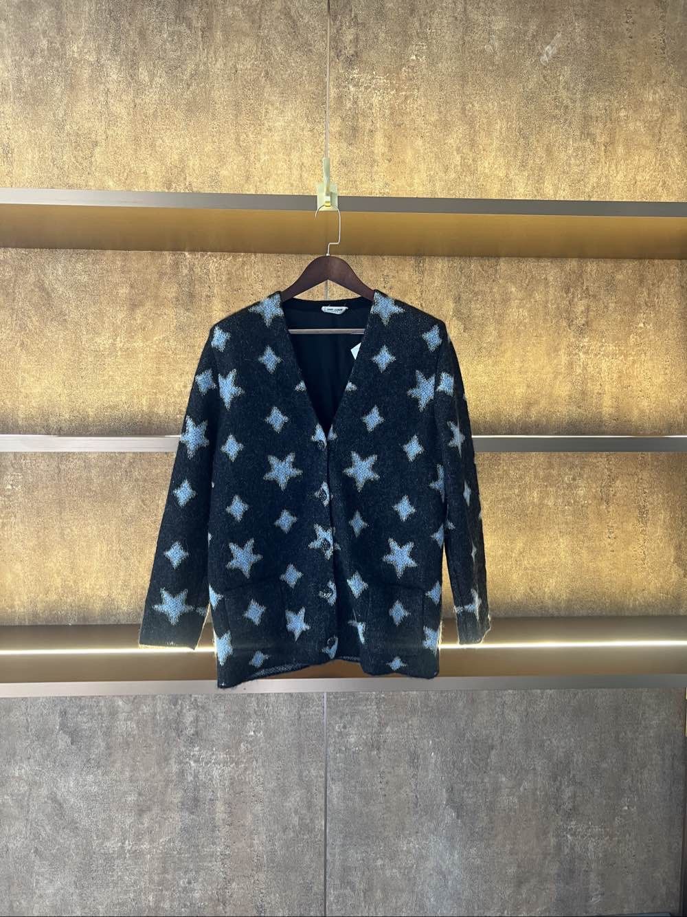 Saint Laurent Paris Saint Laurent Star Pattern Cardigan M Size M / US 6-8 / IT 42-44 - 1 Thumbnail