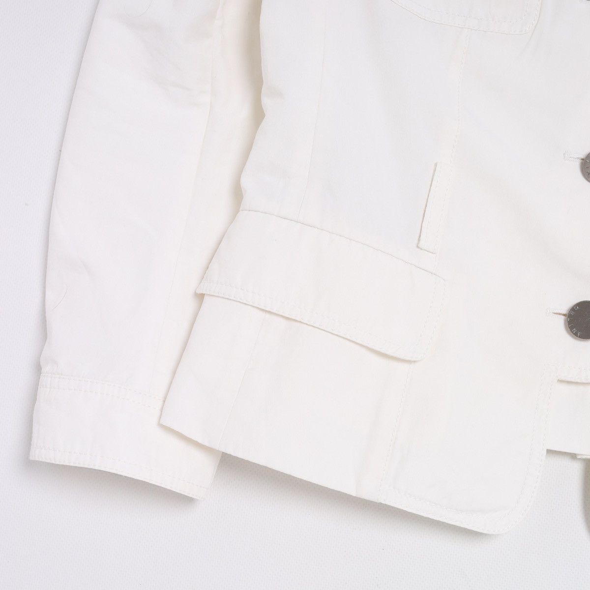 Celine Celine White Cotton Blazer Jacket size 40 Size M / US 6-8 / IT 42-44 - 7 Thumbnail