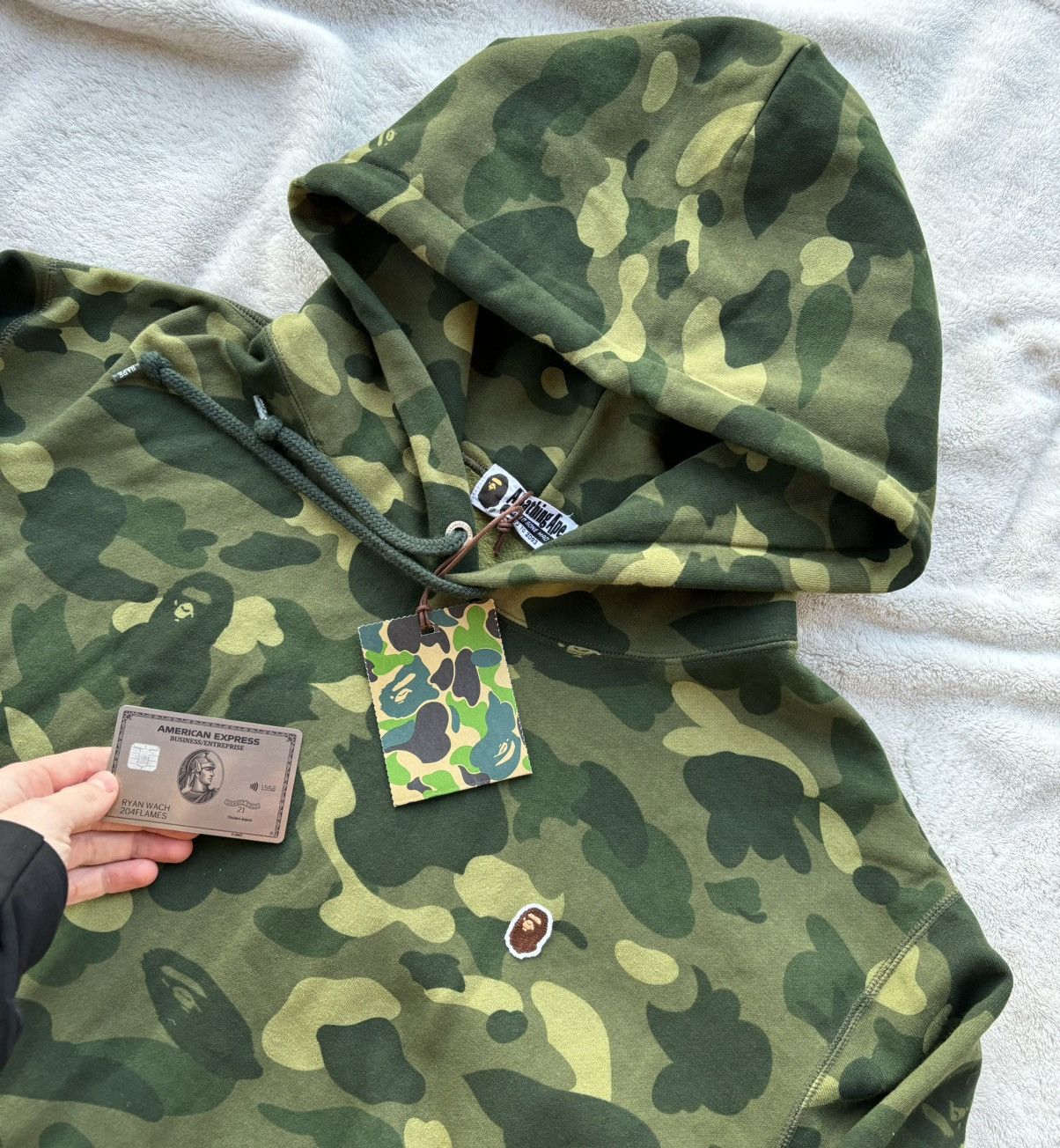Bape Bape Green Camo One Point Hoodie - 3XL Size US XXL / EU 58 / 5 - 2 Thumbnail