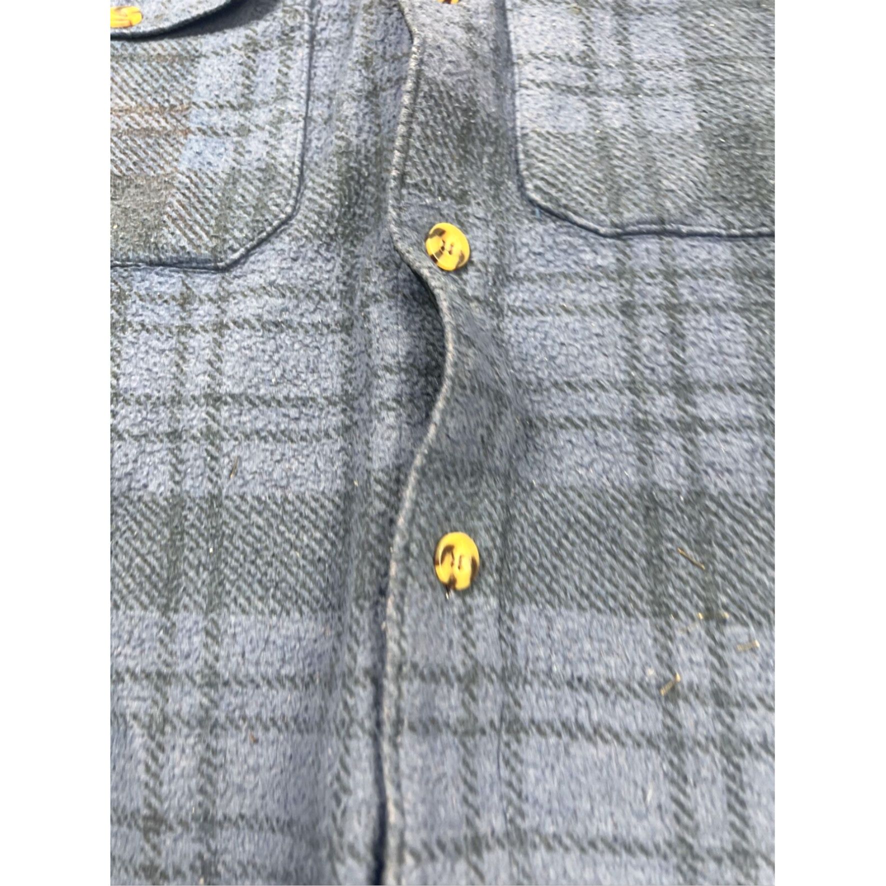 UNIONBAY Vtg 90s Unionbay Blue Plaid Flannel L Button Up Shirt Grunge Work Outdoors Size US L / EU 52-54 / 3 - 3 Thumbnail