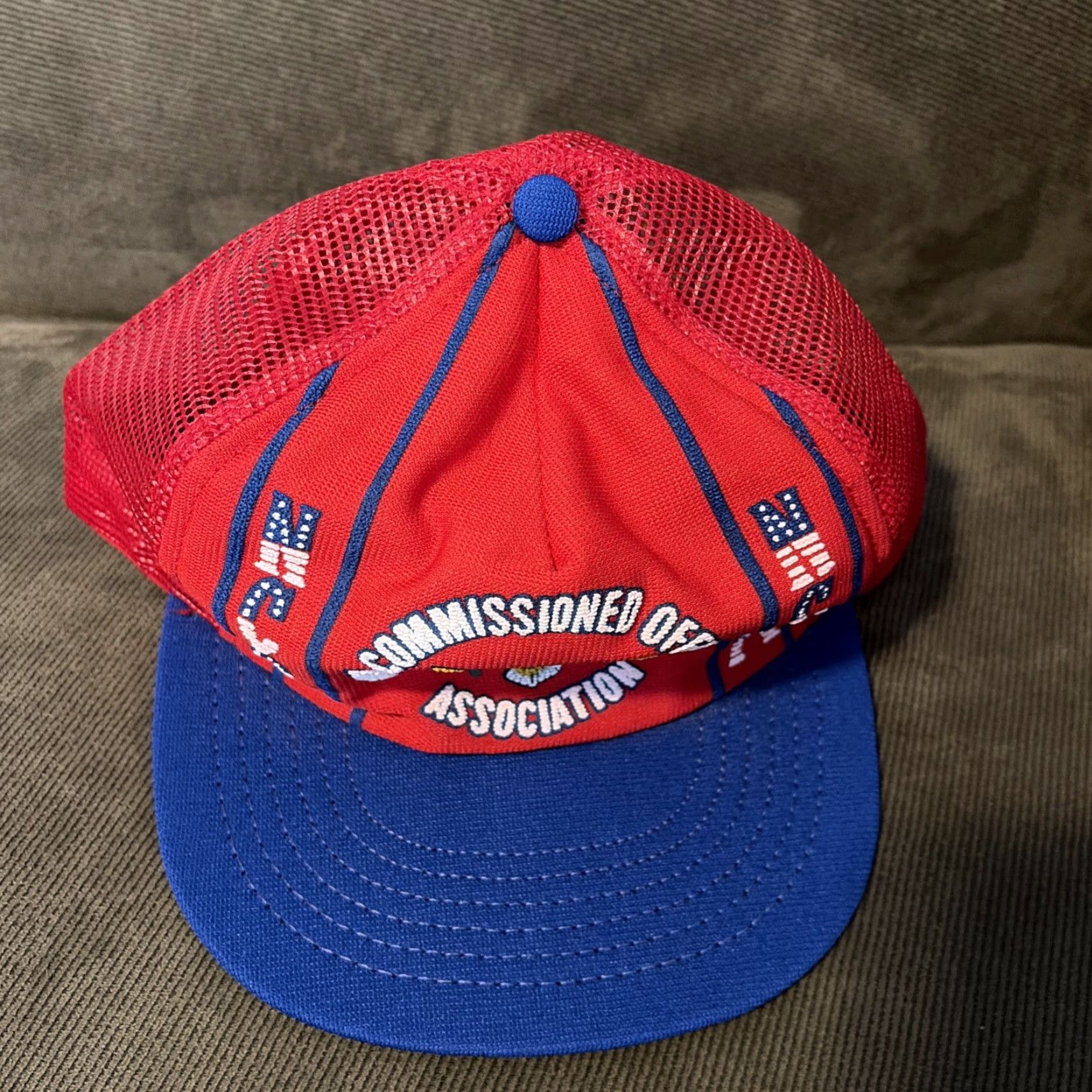 Commission VINTAGE NCOA Hat Trucker Snap-Back Men One Size Red Size ONE SIZE - 6 Thumbnail