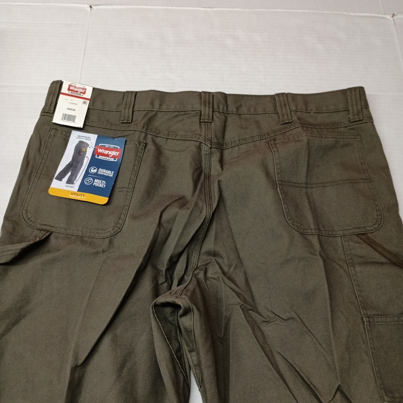 Wrangler Wrangler Workwear Carpenter Utility Pants Men's 44x30 Green Size US 44 / EU 60 - 7 Thumbnail