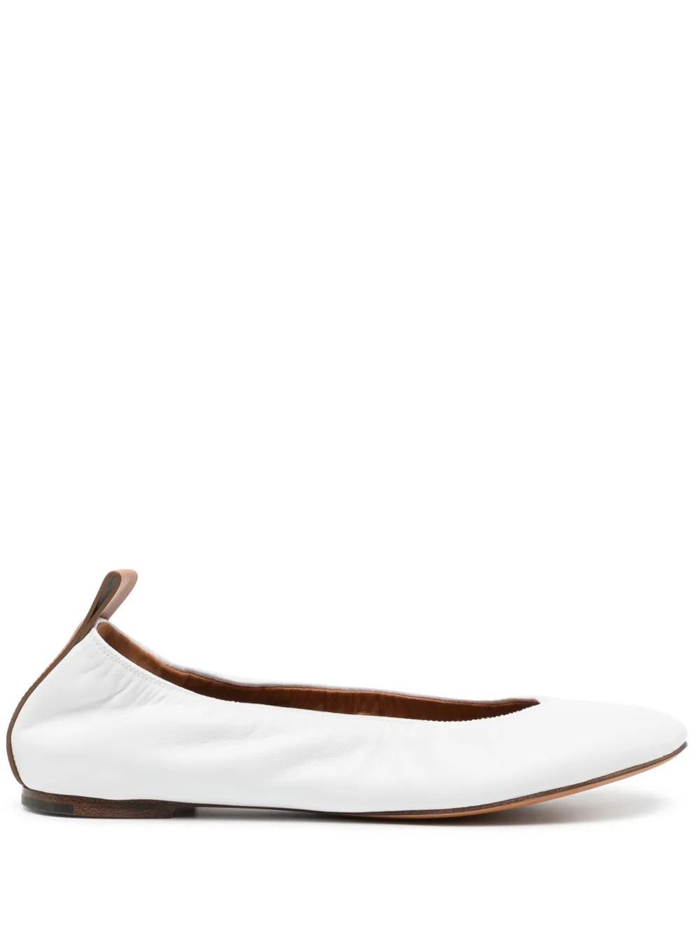 Lanvin o1y0326 Ballet Flats in White Size US 6 / IT 36 - 1 Thumbnail