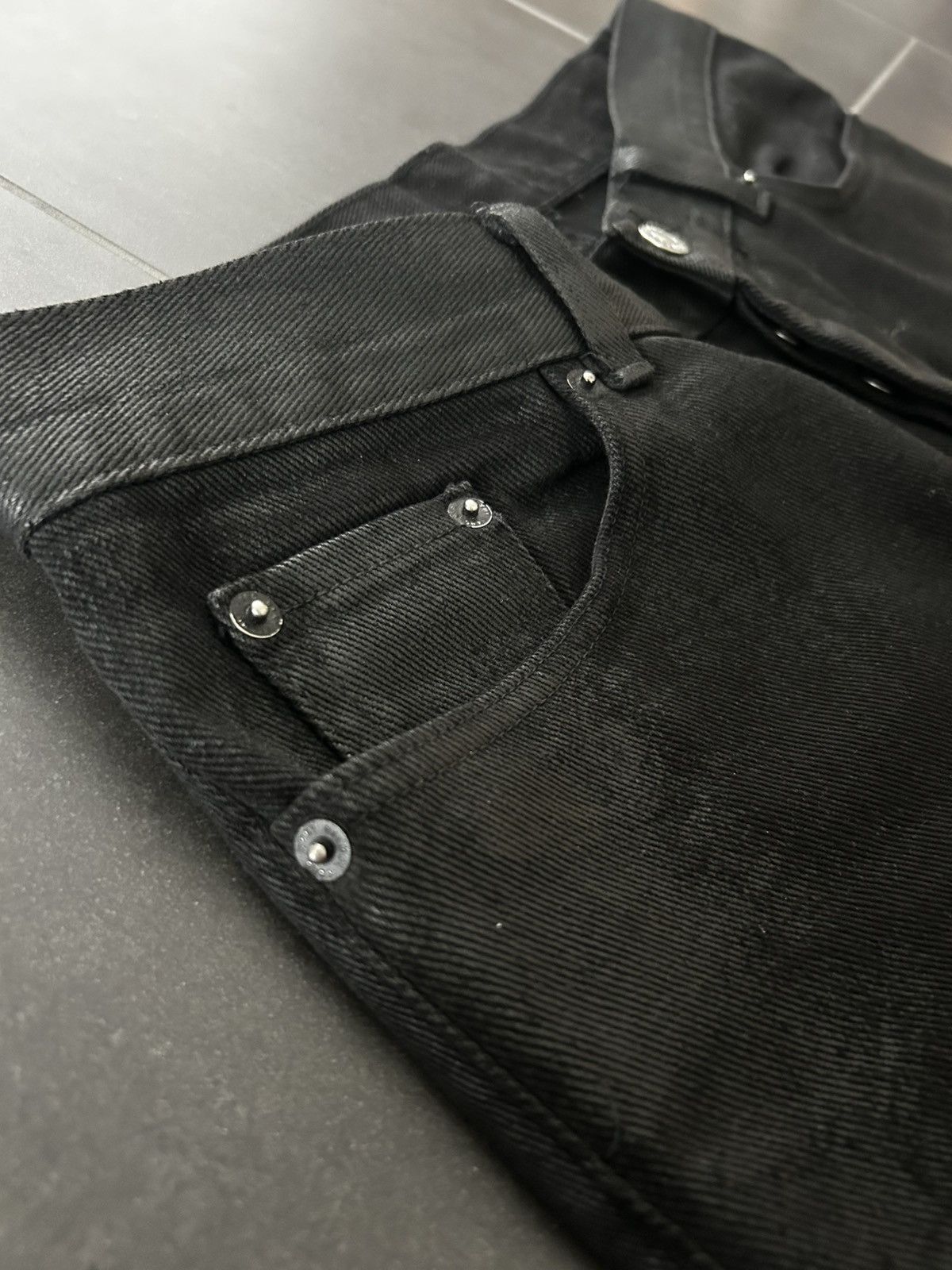 Helmut Lang Helmut Lang Wax-Coated Bootcut Jeans Size US 32 / EU 48 - 3 Thumbnail