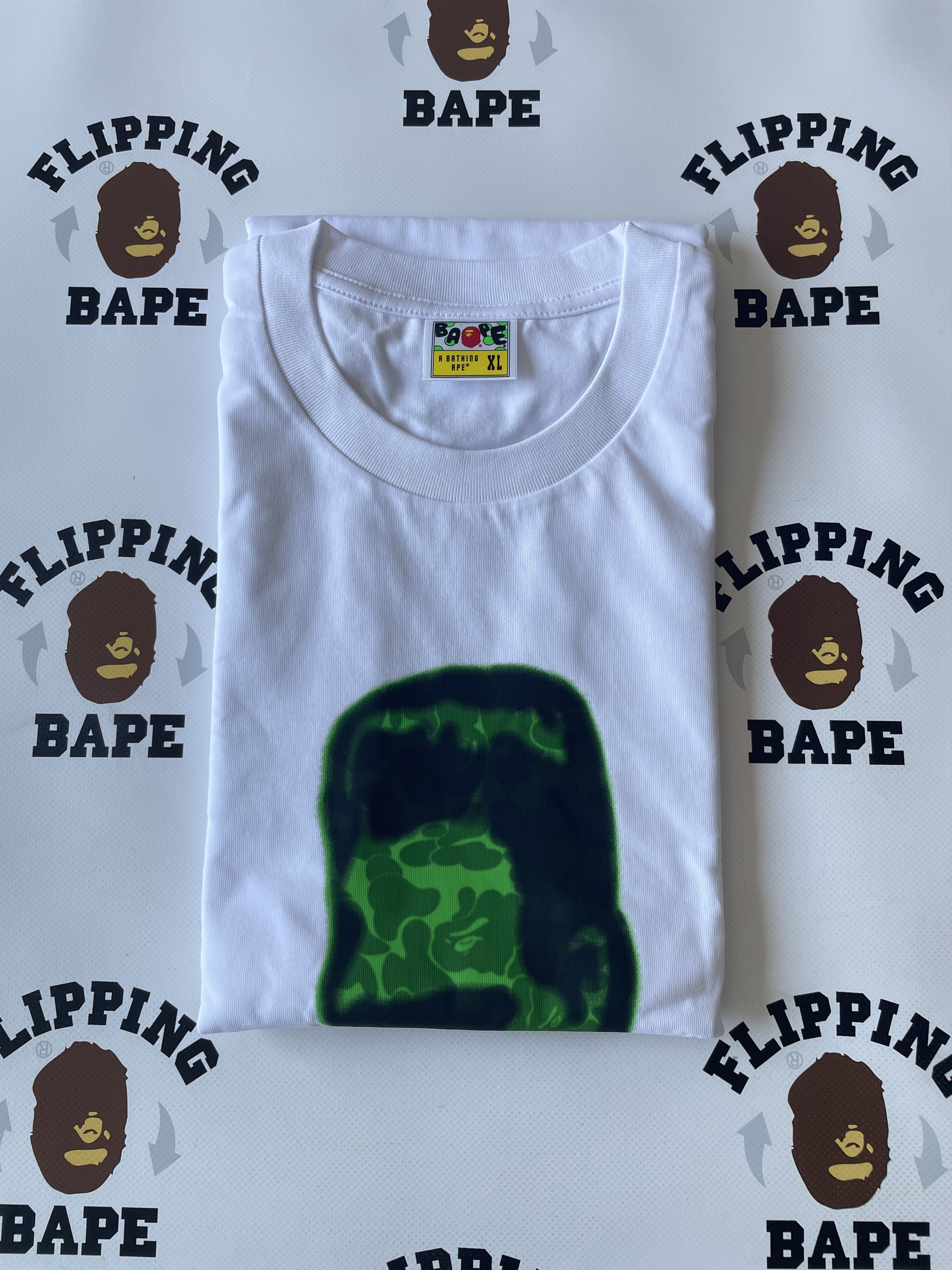 Bape BAPE SPRAY FRANKENSTEIN RELAXED FIT TEE Size US XL / EU 56 / 4 - 9 Thumbnail