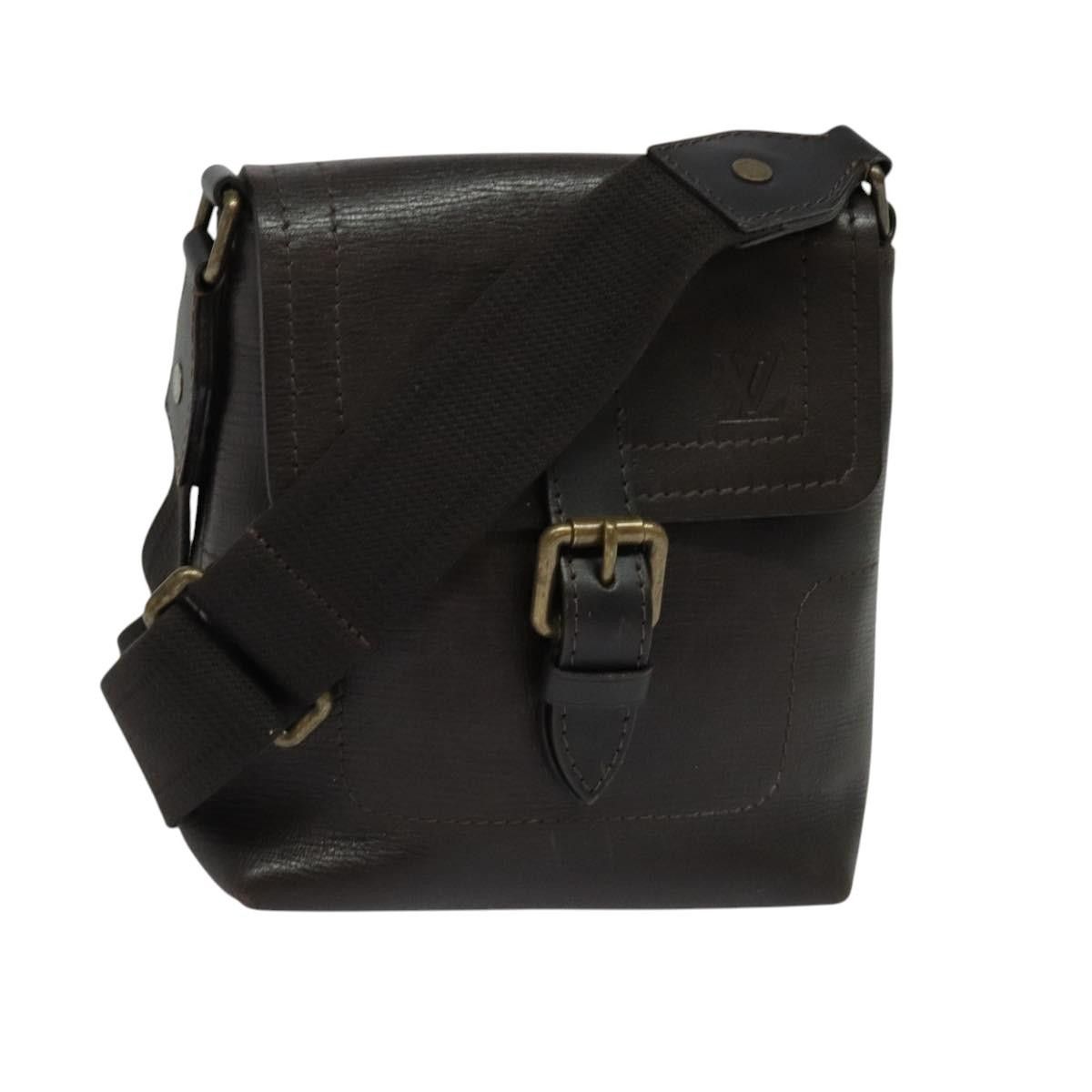 Louis Vuitton Utah Yuma Shoulder Bag Leather Brown M92995 Lv Auth Ep9149, Women's