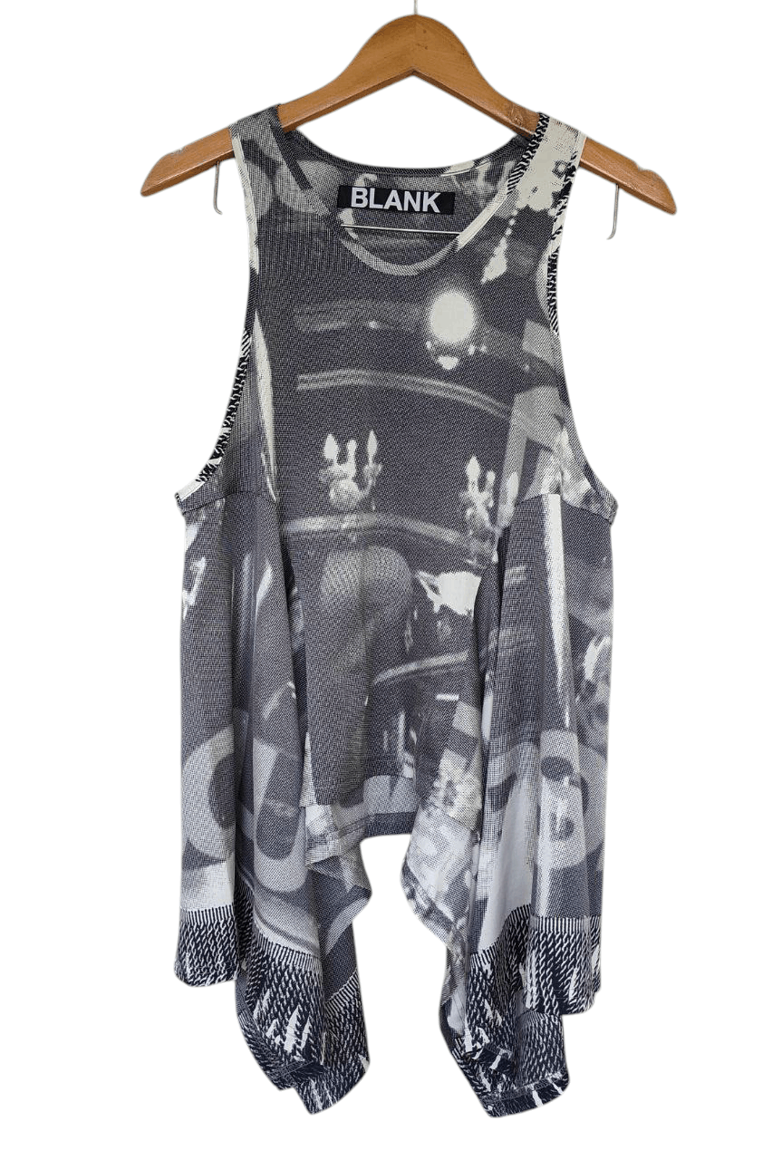 Japanese Brand Japanese BLANK printed singlet Size S / US 4 / IT 40 - 2 Thumbnail