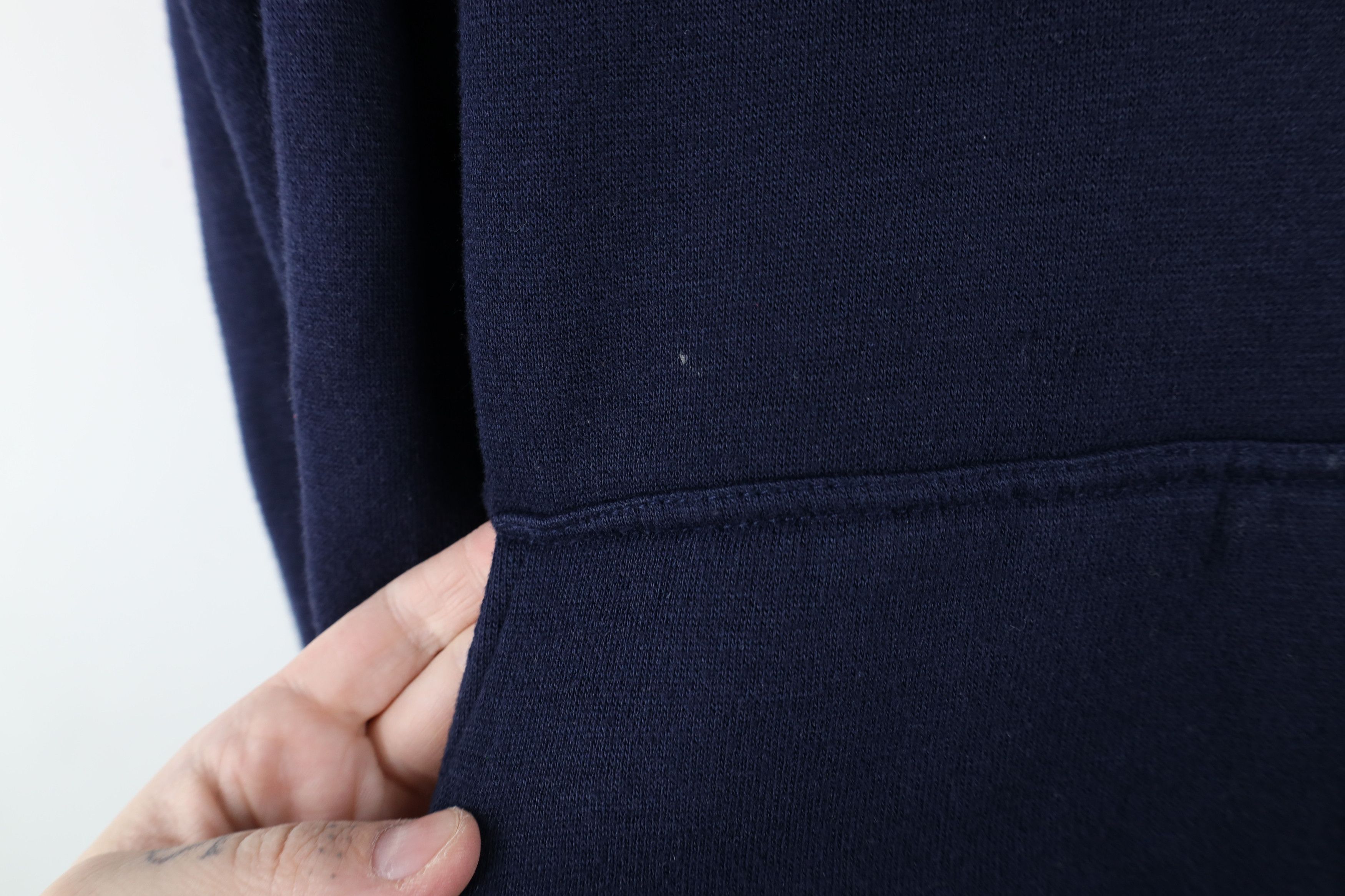 Vintage Vintage 90s Streetwear Wall Thermal Lined Henley Hoodie Blue Size US L / EU 52-54 / 3 - 5 Thumbnail