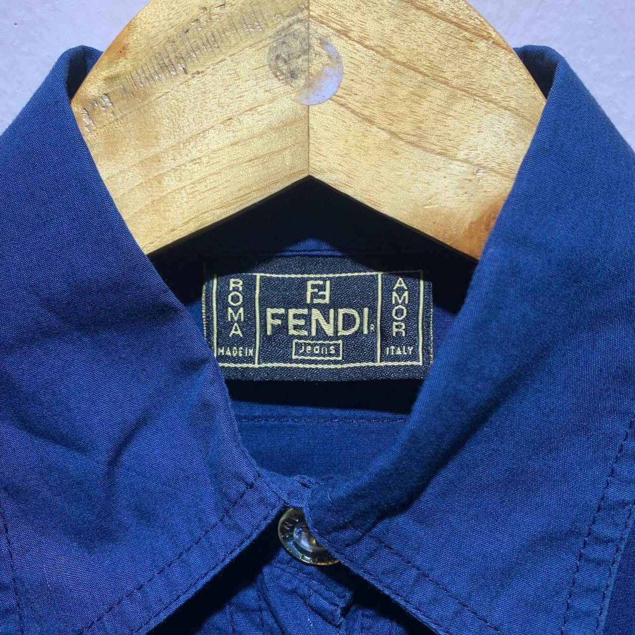Fendi Fendi Vintage Double Pocket Button Ups Shirts Size US XS / EU 42 / 0 - 7 Thumbnail