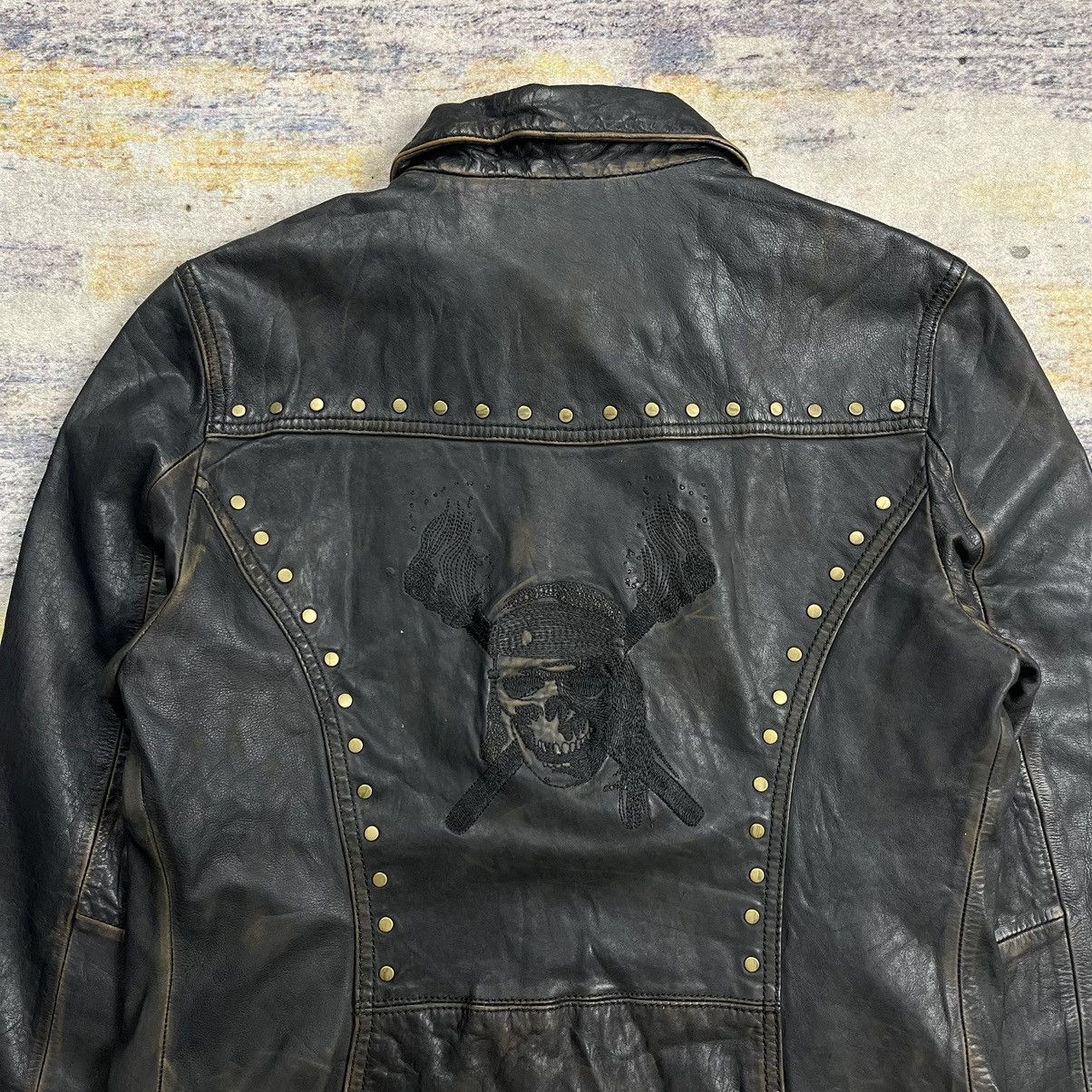 Disney Rare Disney Pirates of the caribbean leather jacket Size US M / EU 48-50 / 2 - 2 Thumbnail