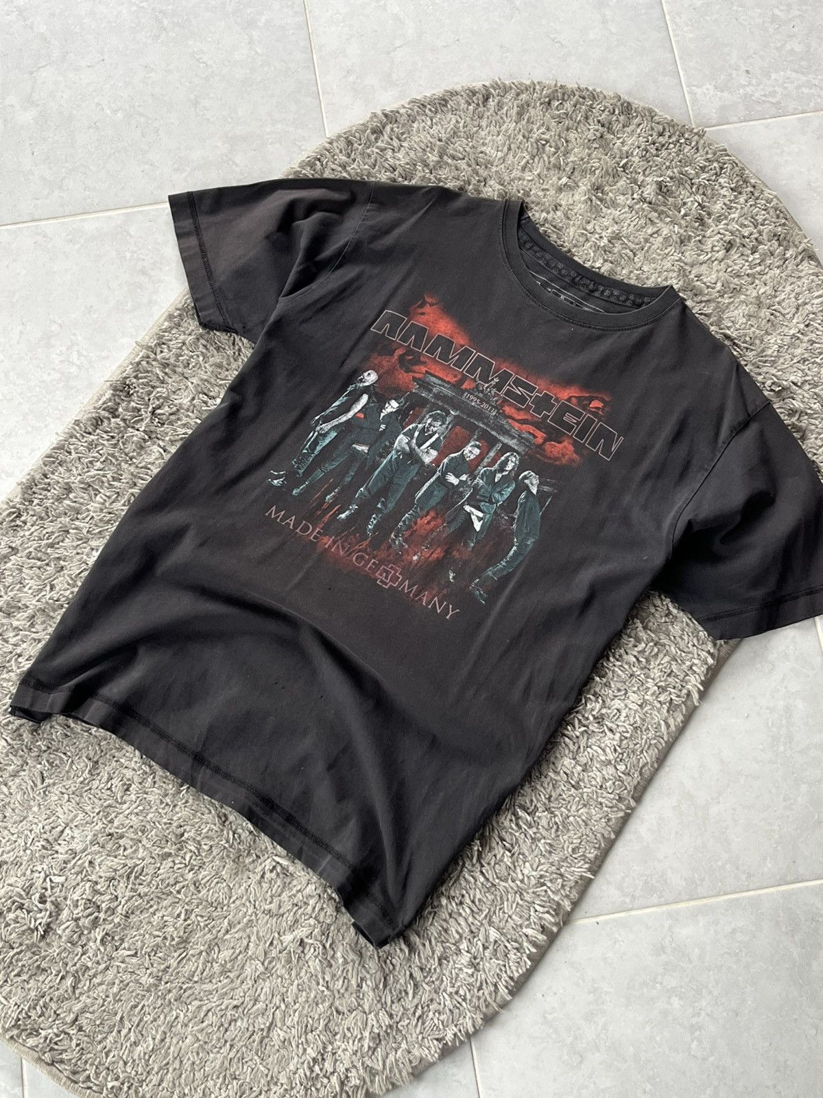 Vintage Vintage T-shirt Rammstein Europe Tour 2012 MADE IN GERMANY Size US XL / EU 56 / 4 - 2 Thumbnail