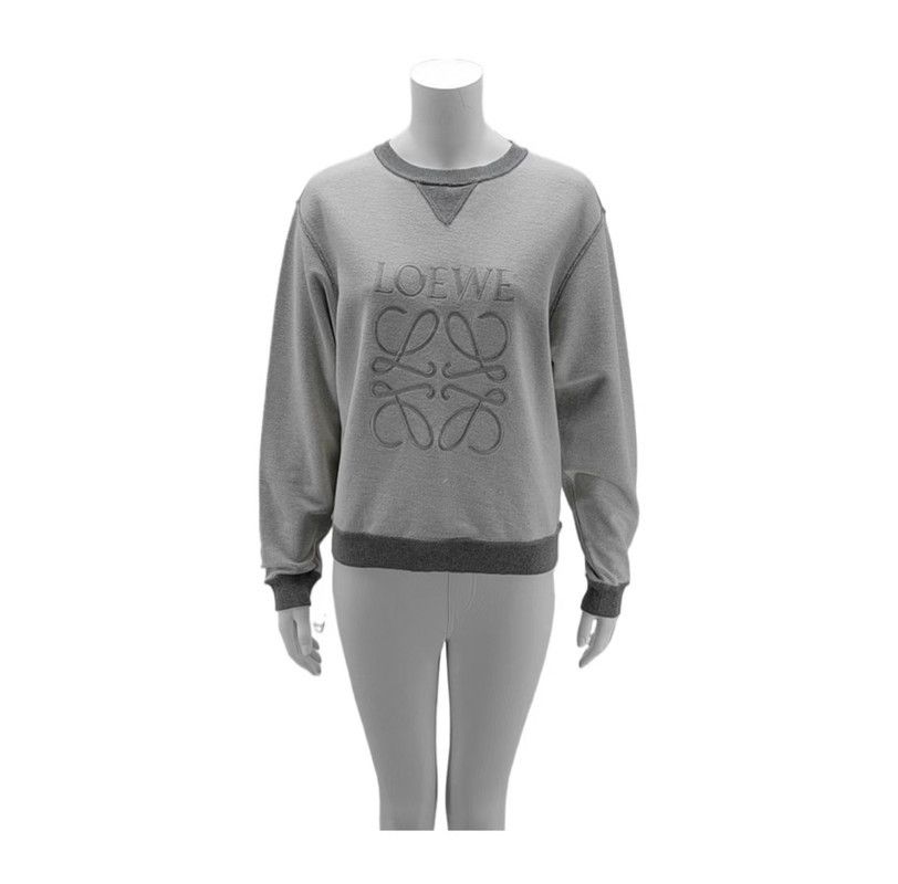 Loewe Loewe Cream Cotton Long Sleeve Sweatshirt 0089 Size S / US 4 / IT 40 - 1 Thumbnail
