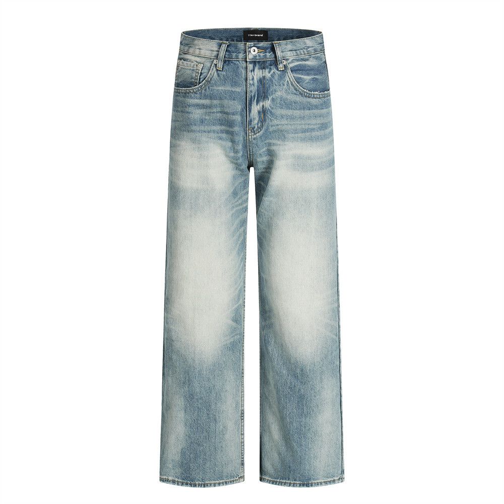 Vintage Punk washed men's cleanfit distressed jeans Size US 32 / EU 48 - 1 Thumbnail