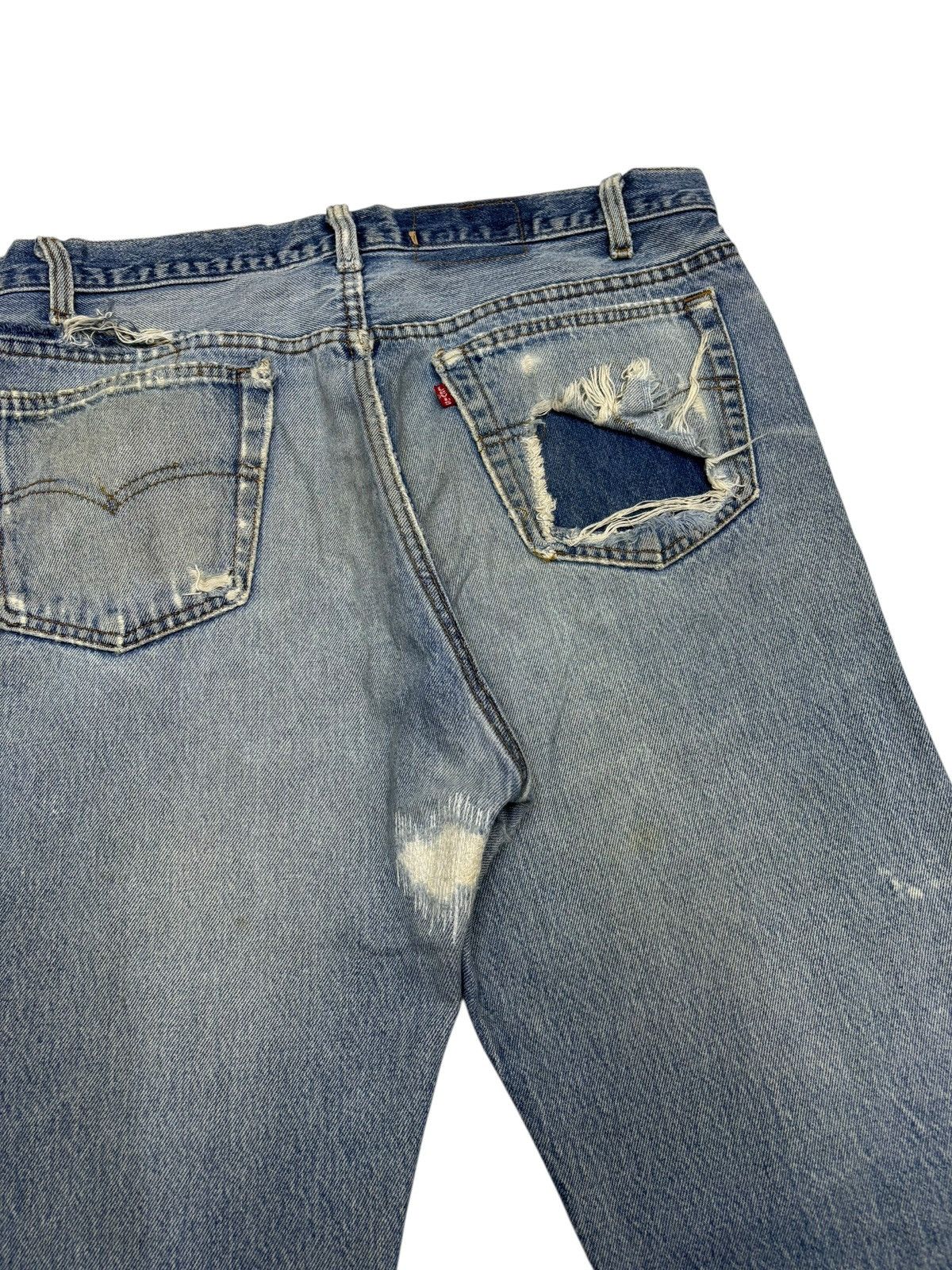 Kapital Vintage Levis 501 USA Distressed Denim Jeans Button 520 Size US 34 / EU 50 - 9 Thumbnail