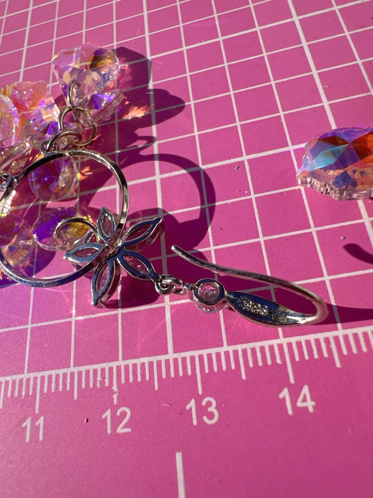 Nine West Nine West transparent crystal drops sliver tone circle Size ONE SIZE - 6 Thumbnail