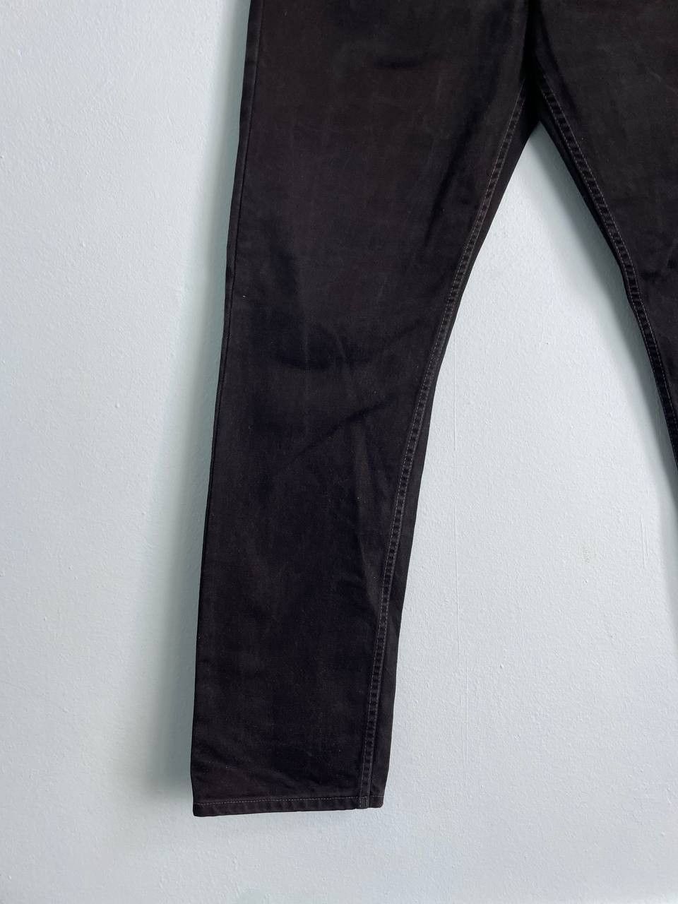 Levi's × Vintage Crazy Levis Black Jeans Distressed Faded Size US 33 - 3 Thumbnail
