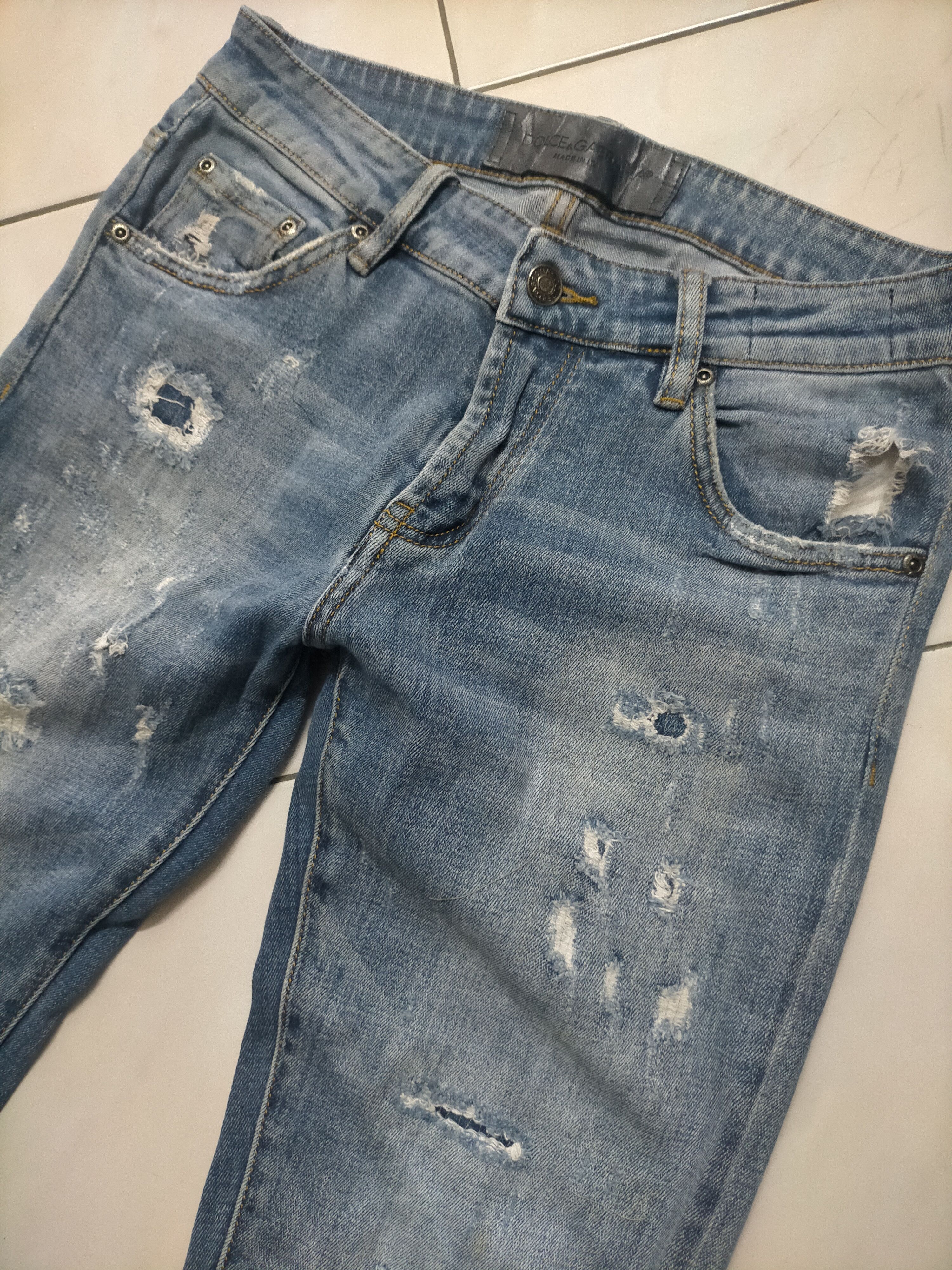 Dolce & Gabbana 🔥Dolce & Gabbana Skinny Stretch Distressed Jeans Size US 30 / EU 46 - 2 Thumbnail