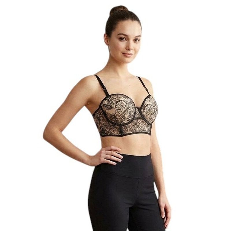 Victoria's Secret Victoria's Secret Black Long Line Balconette Bra, 32D Size ONE SIZE - 1 Thumbnail