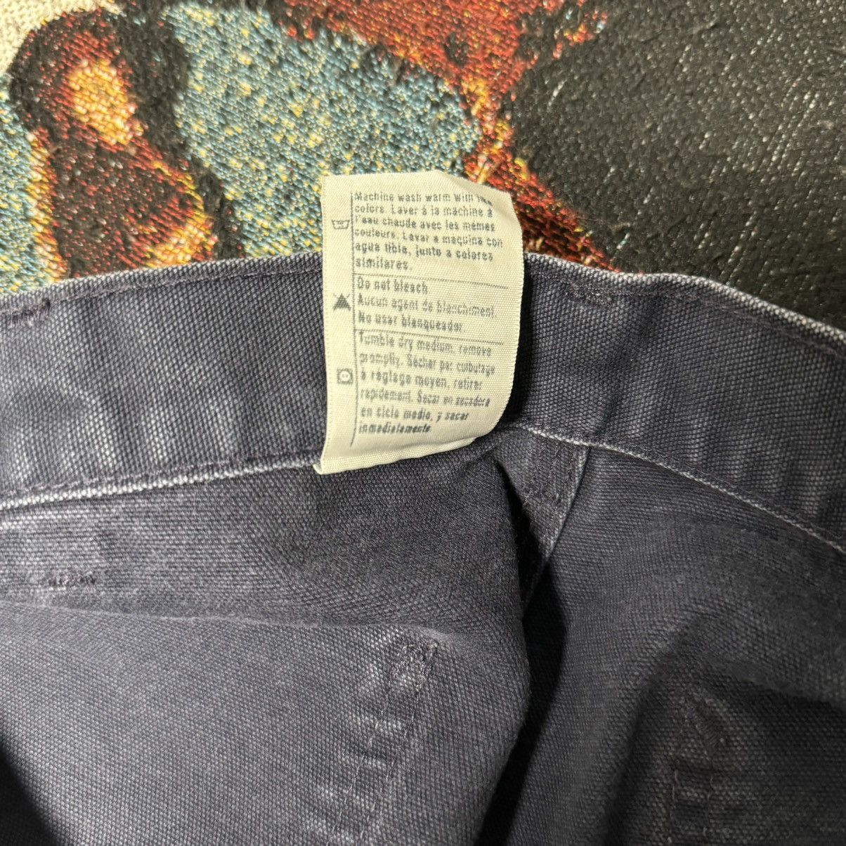 Carhartt × Vintage VITNAGE CARHARTT UTILITY WORK PANT NAVY BLUE Size US 34 / EU 50 - 7 Thumbnail