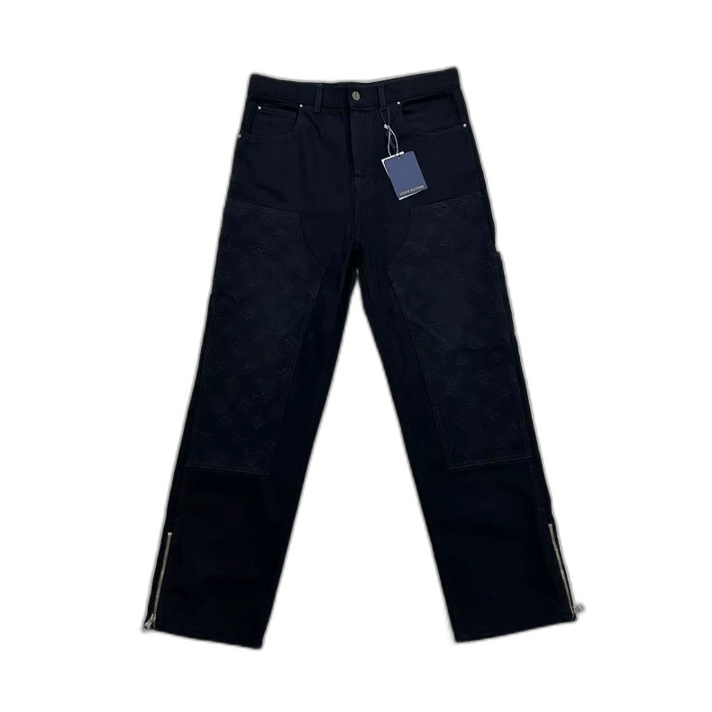 Louis Vuitton Louis Vuitton Embossed Denim Pants Size 31 Size US 31 - 1 Thumbnail