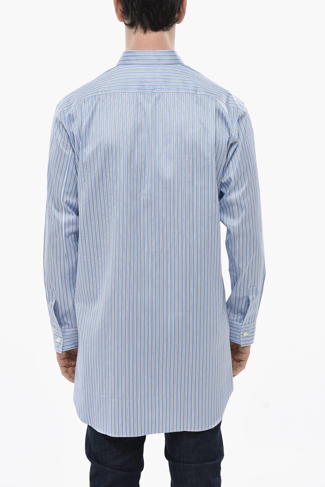 Comme des Garcons og1mm0426 Asymmetric Striped Shirt in Blue Size US L / EU 52-54 / 3 - 2 Thumbnail