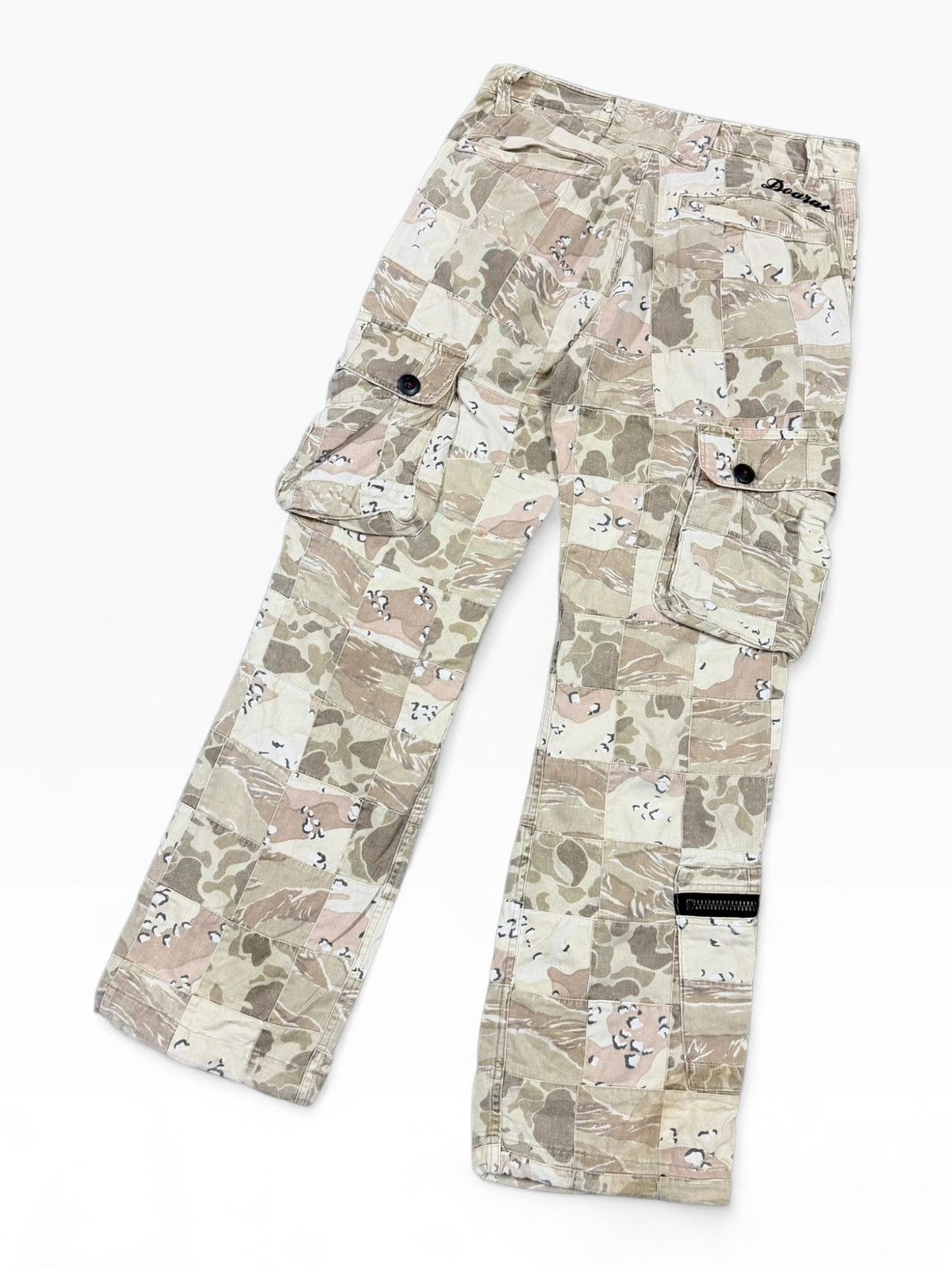 GOODENOUGH Vtg🔥90’s Doarat All Camoflauge Patchwork Multipocket Cargo Size US 33 - 16 Thumbnail