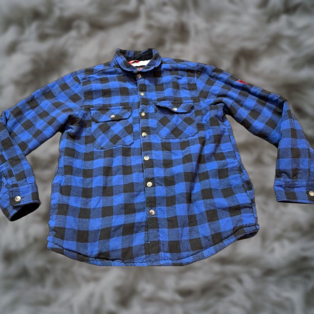Vintage Vintage Gear Jacket Mens L Blue Plaid Sherpa Lined Weathergear Coat Winter Size US L / EU 52-54 / 3 - 1 Thumbnail