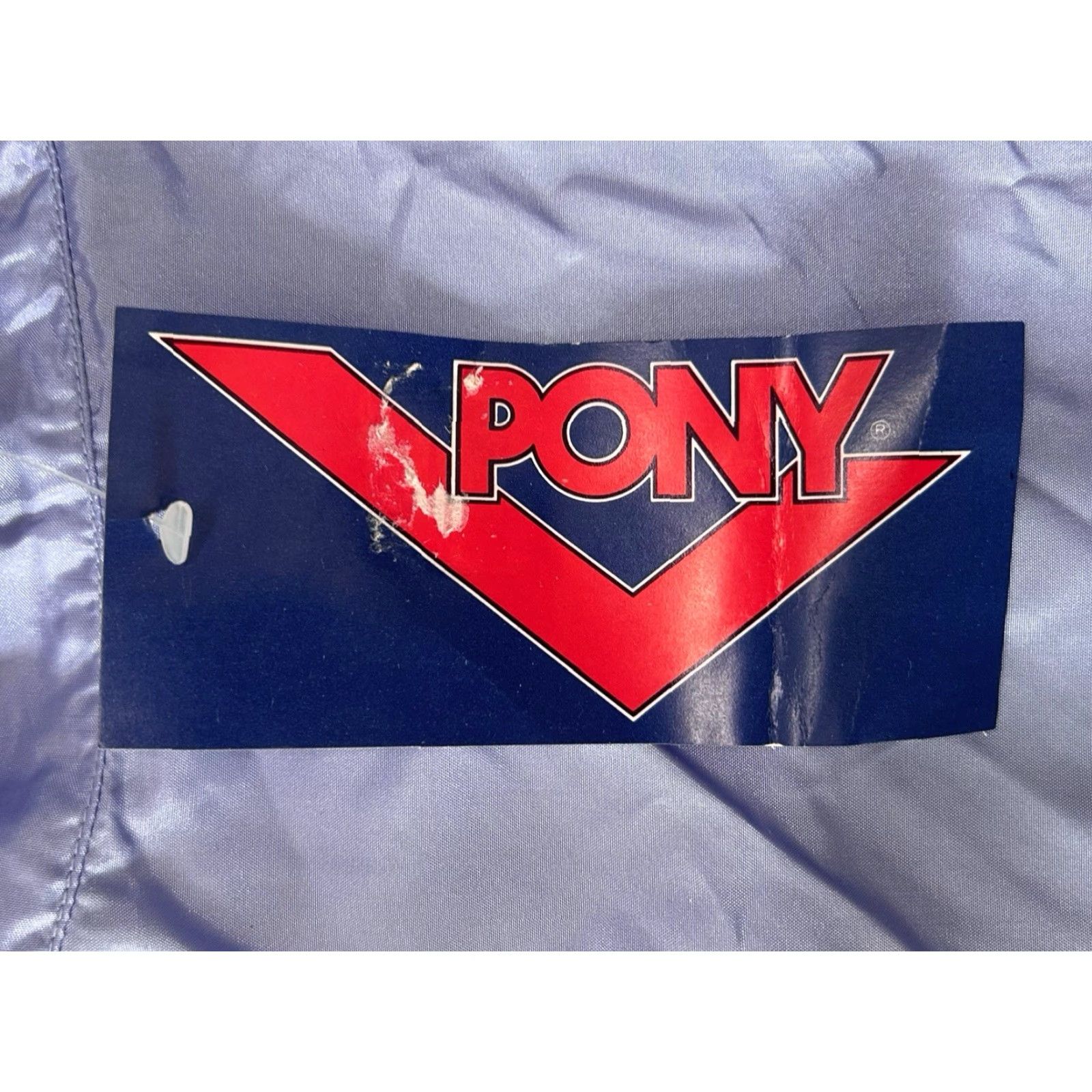 PONY VINTAGE PONY Jacket Womens Windbreaker 80s Pullover NWT Deadstock Purple Lavender White Embroidered Logo M Size M / US 6-8 / IT 42-44 - 2 Thumbnail