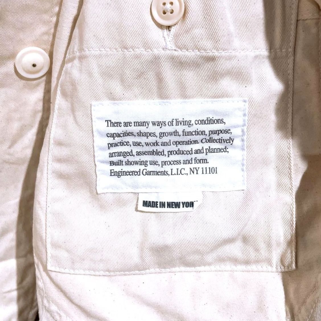 Engineered Garments NORTH FACE PURPLE LABEL Bedford Jacket Size XL White Cotton Men's Used Size US XL / EU 56 / 4 - 5 Thumbnail