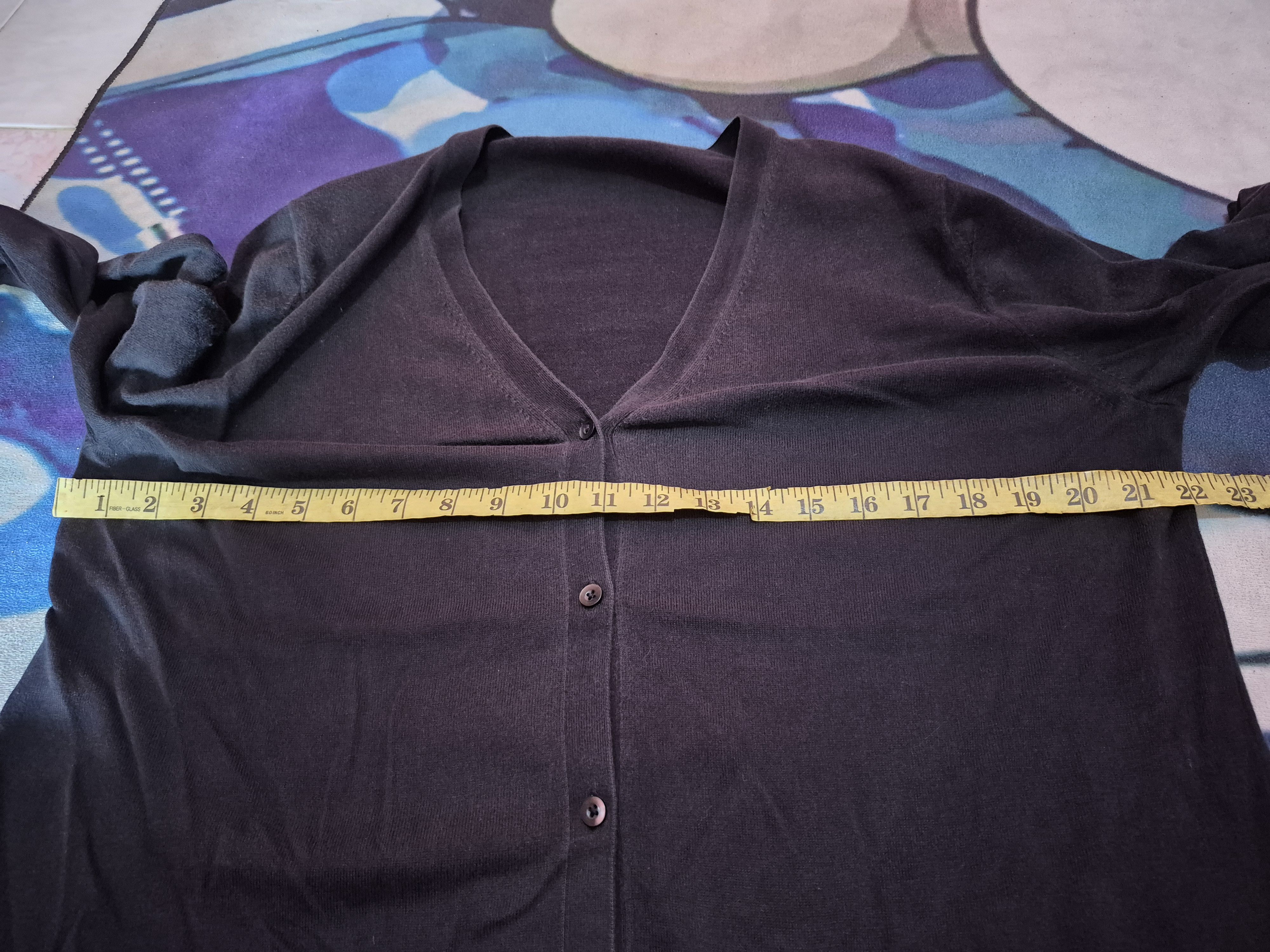 Japanese Brand 🔥 Uniqlo Black Cardigan Sweater Knitwear Size 3XL / US 20-22 - 8 Thumbnail