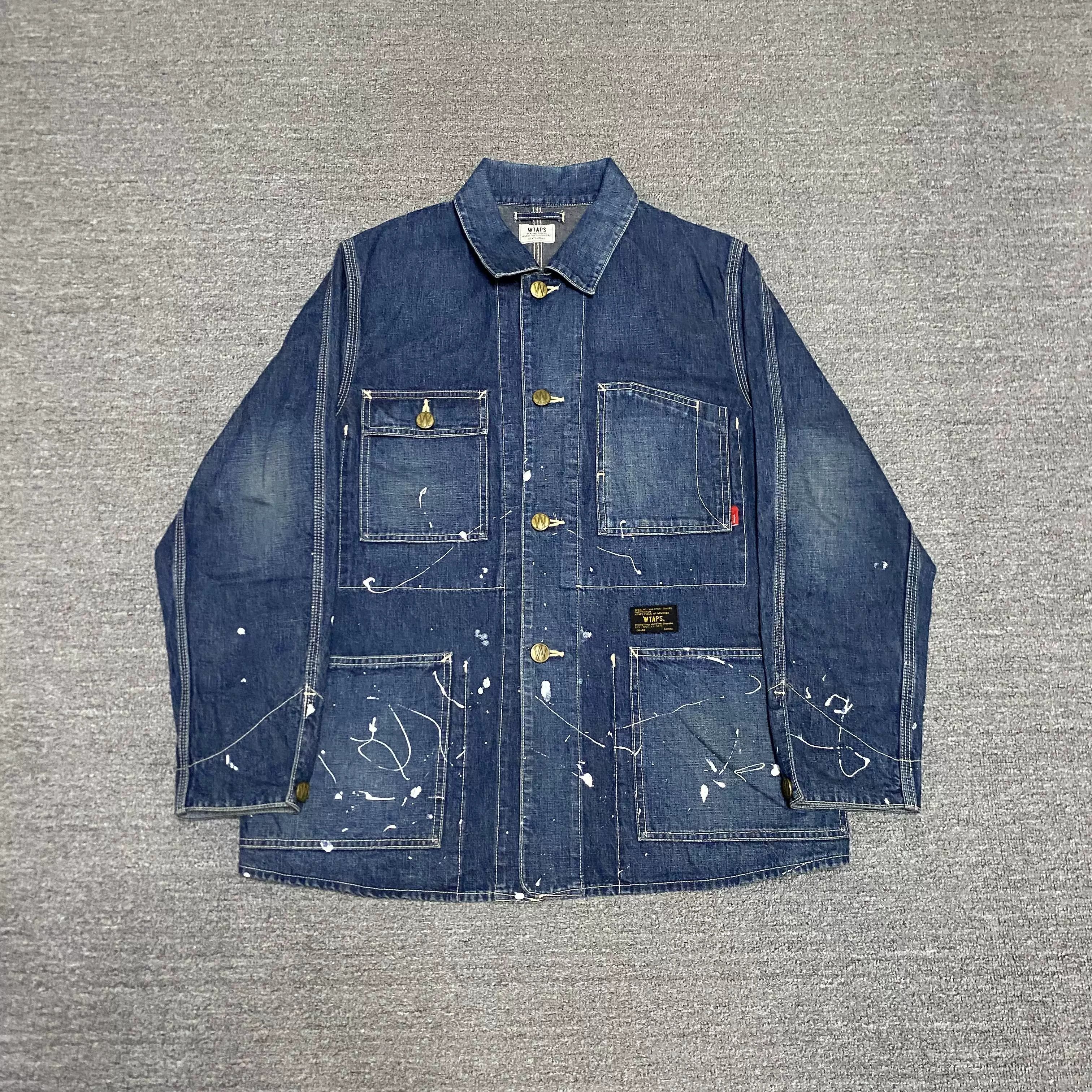Wtaps WTAPS 15AW RAILWAY Splatter Denim Jacket Size US S / EU 44-46 / 1 - 1 Thumbnail