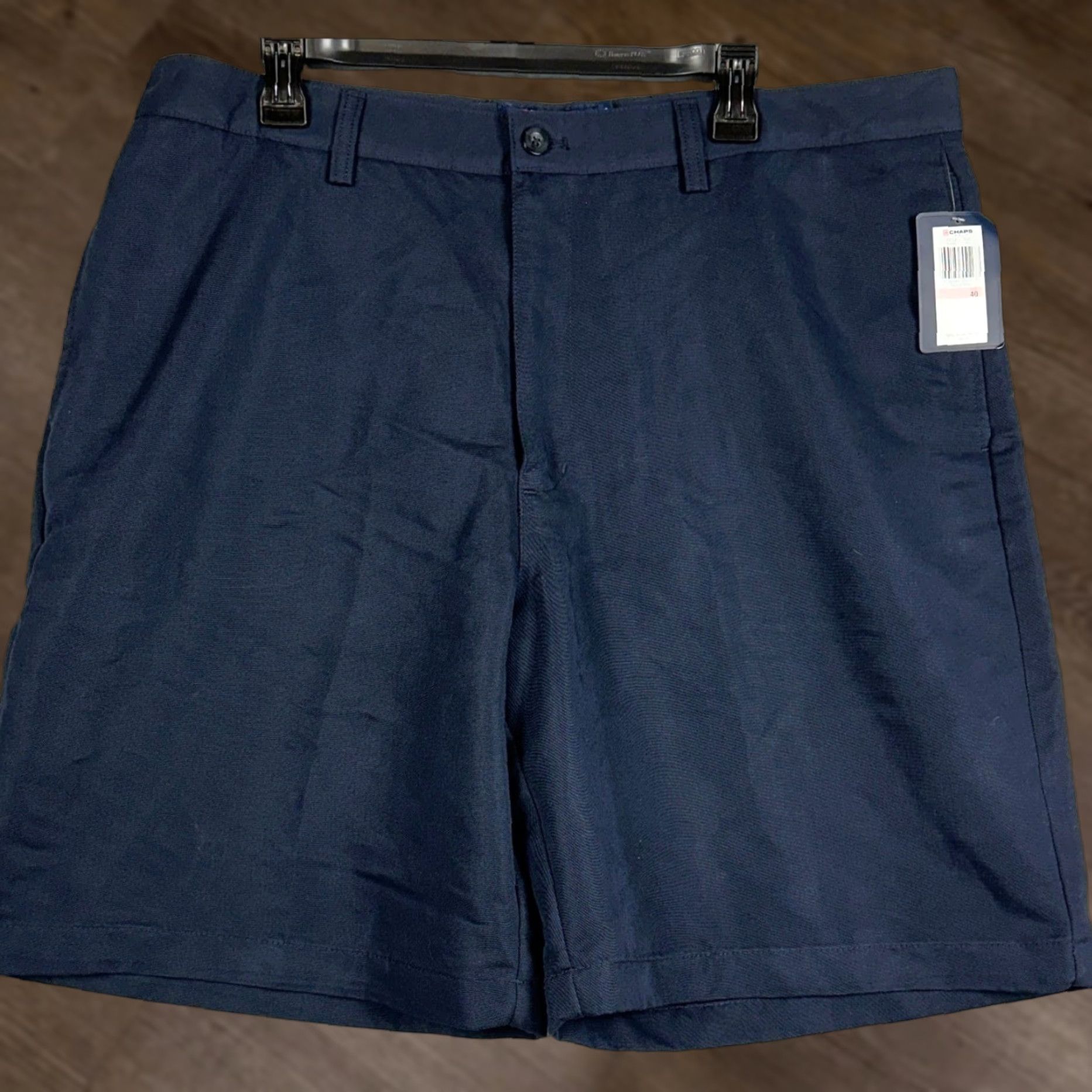 Chaps Chaps Golf Shorts Mens 40 Navy Blue Performance Chino Flat Front Pockets Size US 40 / EU 56 - 1 Thumbnail