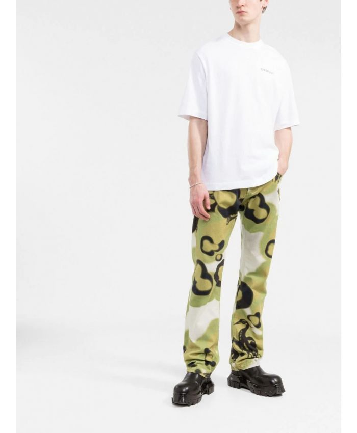 Off-White o1gr1nt1124 Caravag Crownin Skate S/S T-Shirt in White Size US XS / EU 42 / 0 - 2 Thumbnail