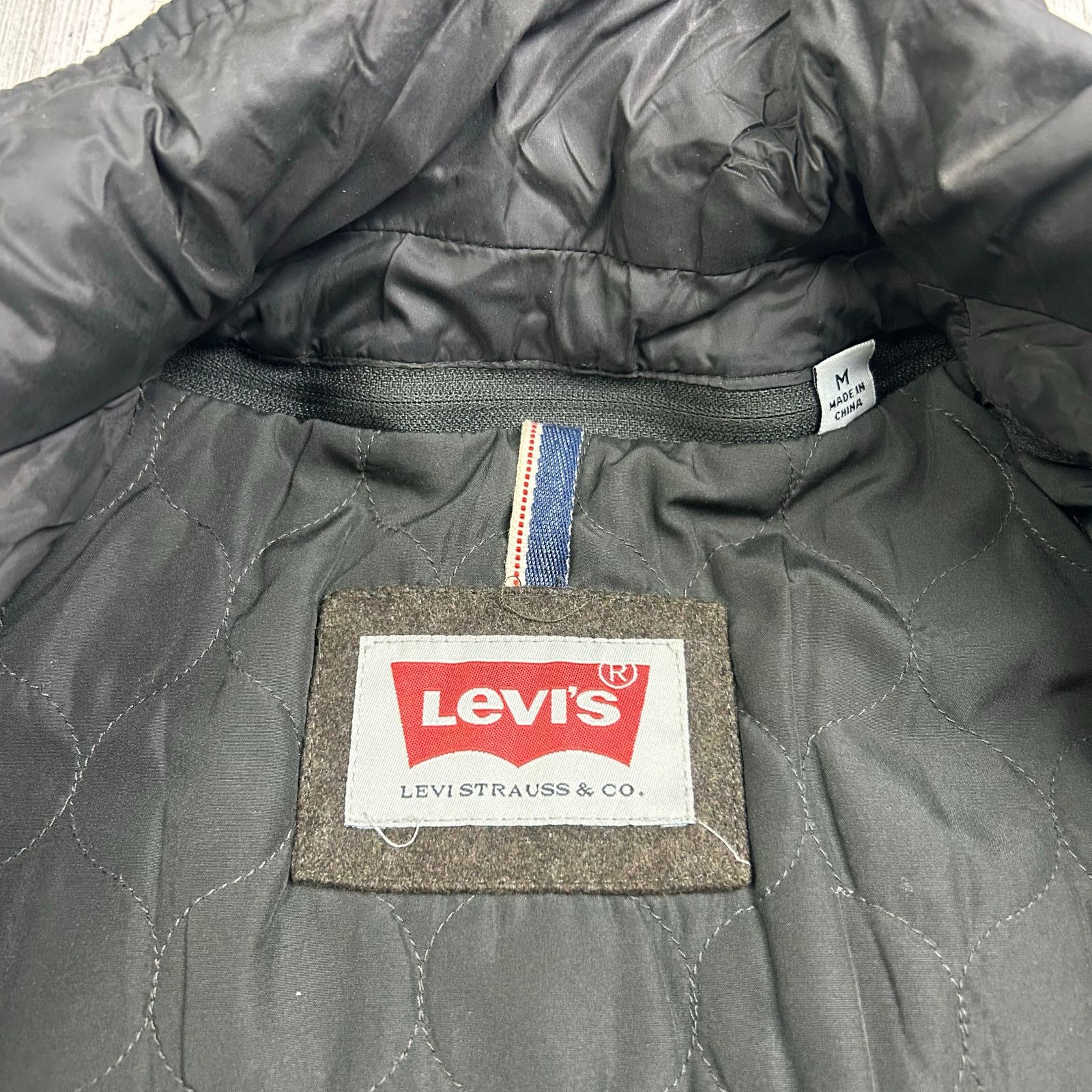 Levi's Levi's Wool Blend Peacoat Jacket With Quilted Lining Size US M / EU 48-50 / 2 - 6 Thumbnail