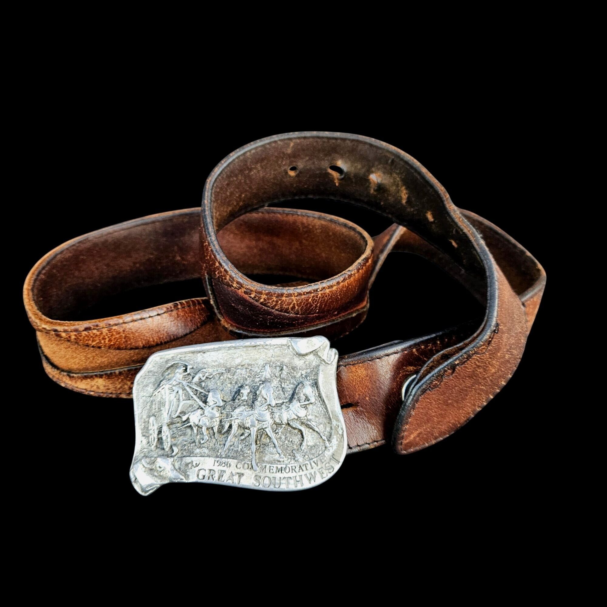 Vintage Vintage 1980s Western Great Southwest Silver Tone Buckle 3. Size ONE SIZE - 4 Thumbnail