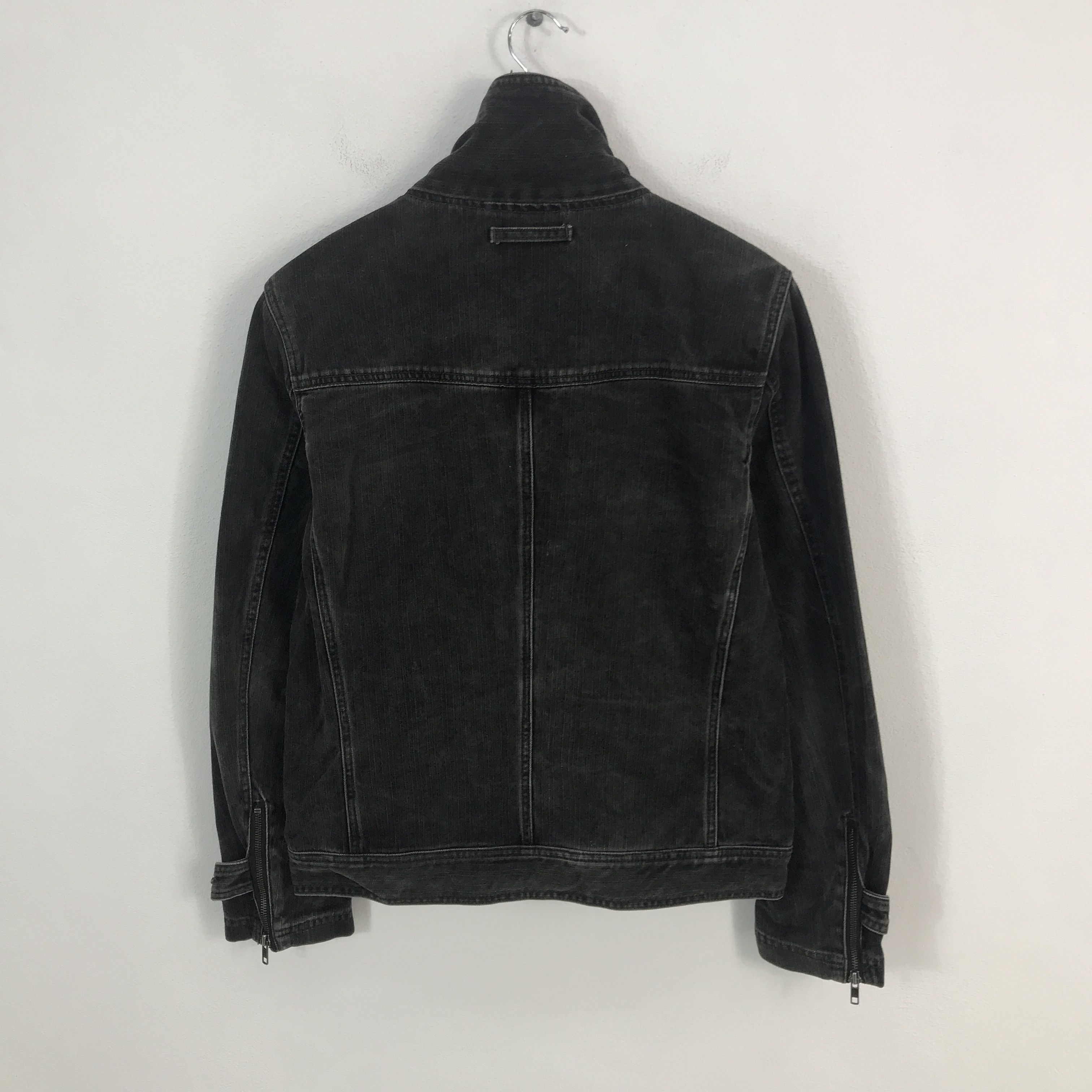 Japanese Brand × L7 Real Hip Rare L7 real hip black denim zipper jacket Size US M / EU 48-50 / 2 - 3 Thumbnail