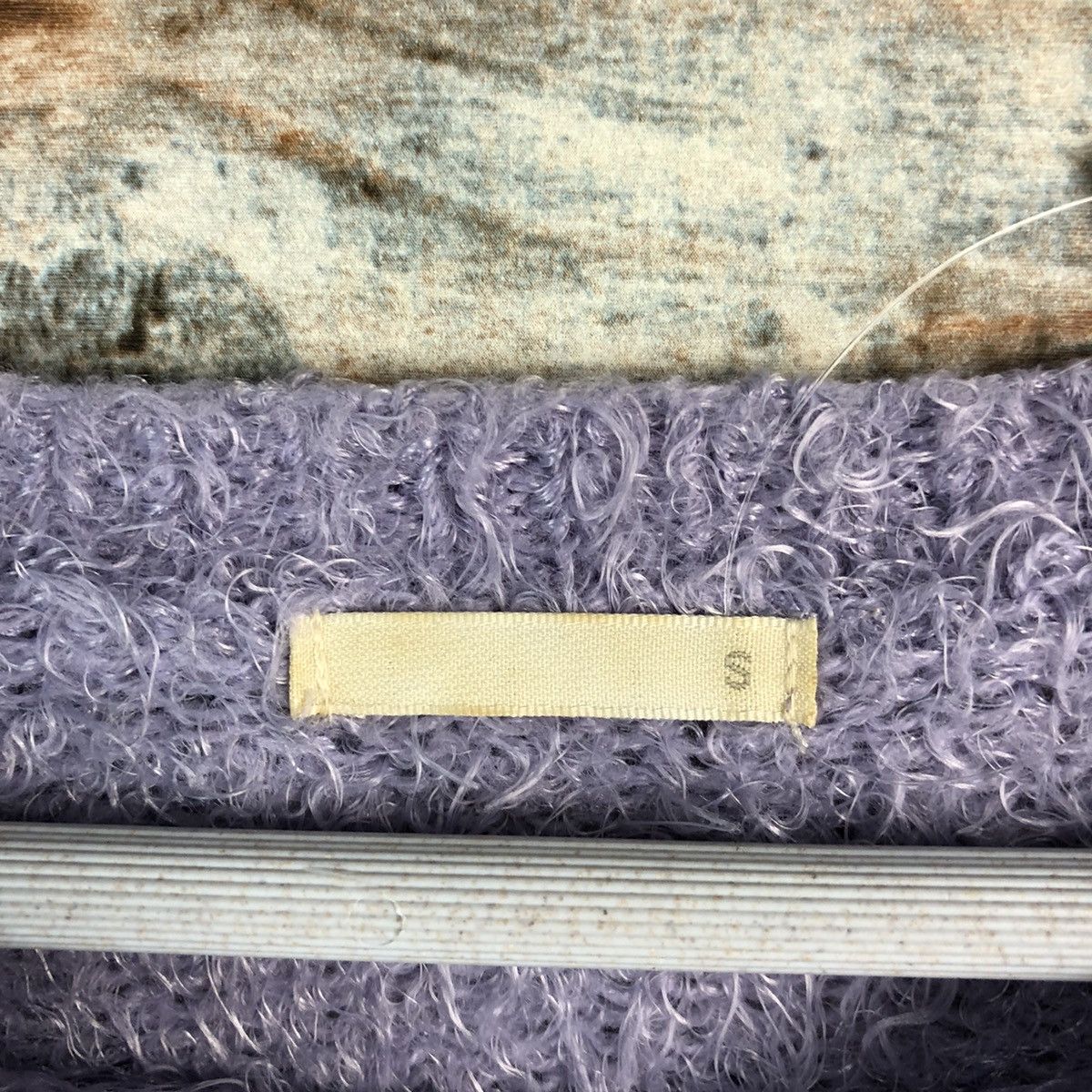 GU × Homespun Knitwear GU Purple mohair shaggy fur Knitwear #A1564 Size XS / US 0-2 / IT 36-38 - 9 Thumbnail