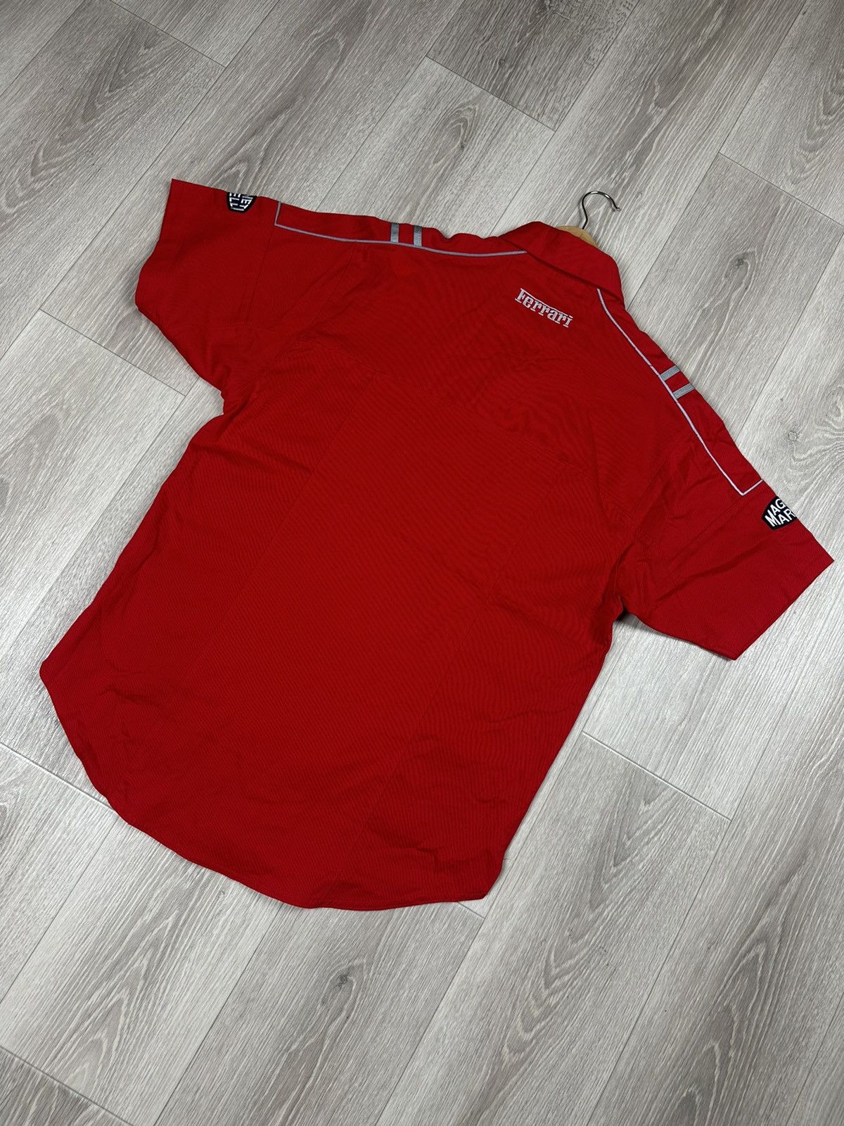 Ferrari × Vintage Vintage Ferrari 90s Racing Shirt Button Shell Size US L / EU 52-54 / 3 - 6 Thumbnail