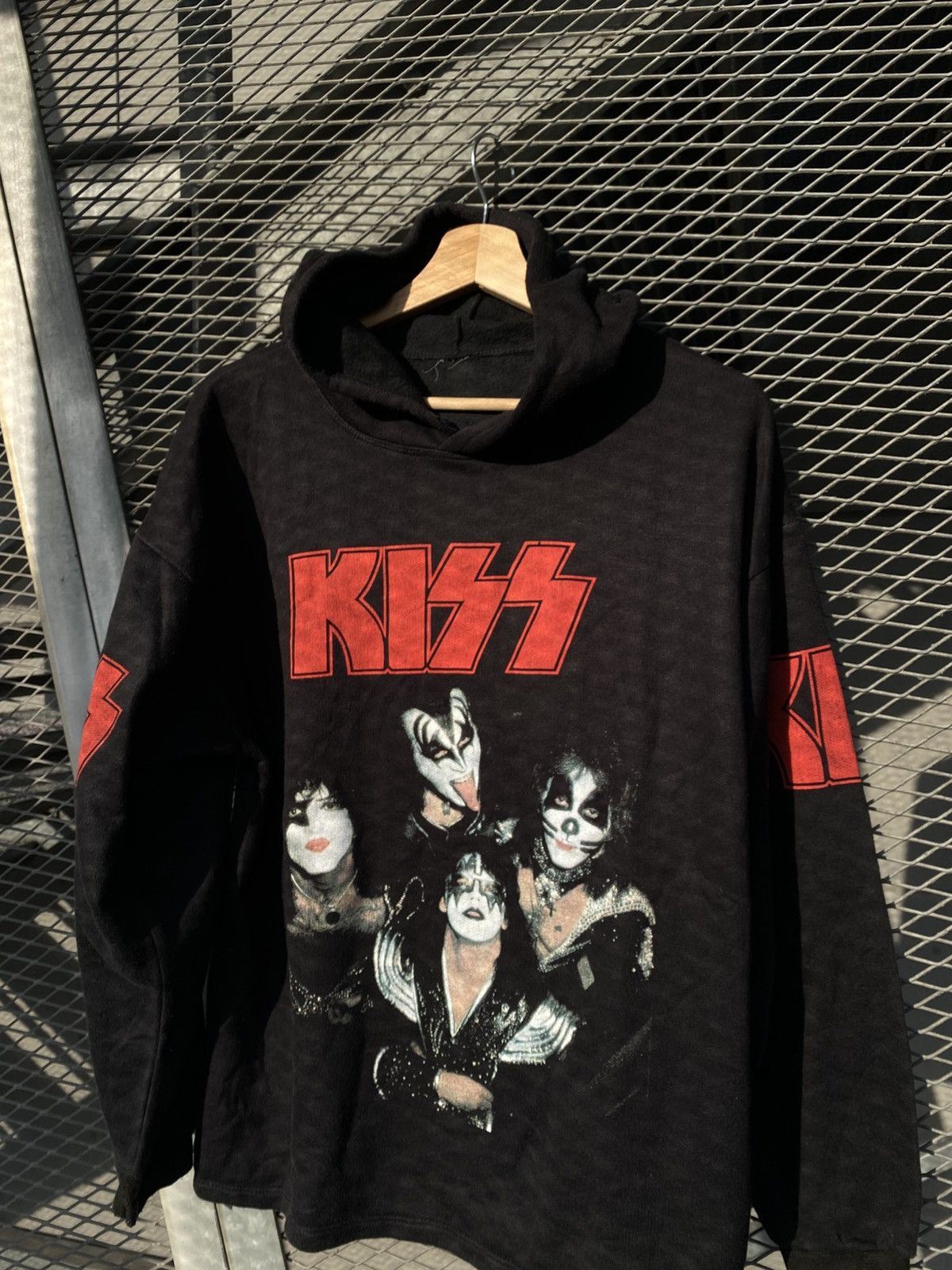 Band Tees Vintage Kiss Rock Overprinted Hoodie Size US M / EU 48-50 / 2 - 5 Thumbnail