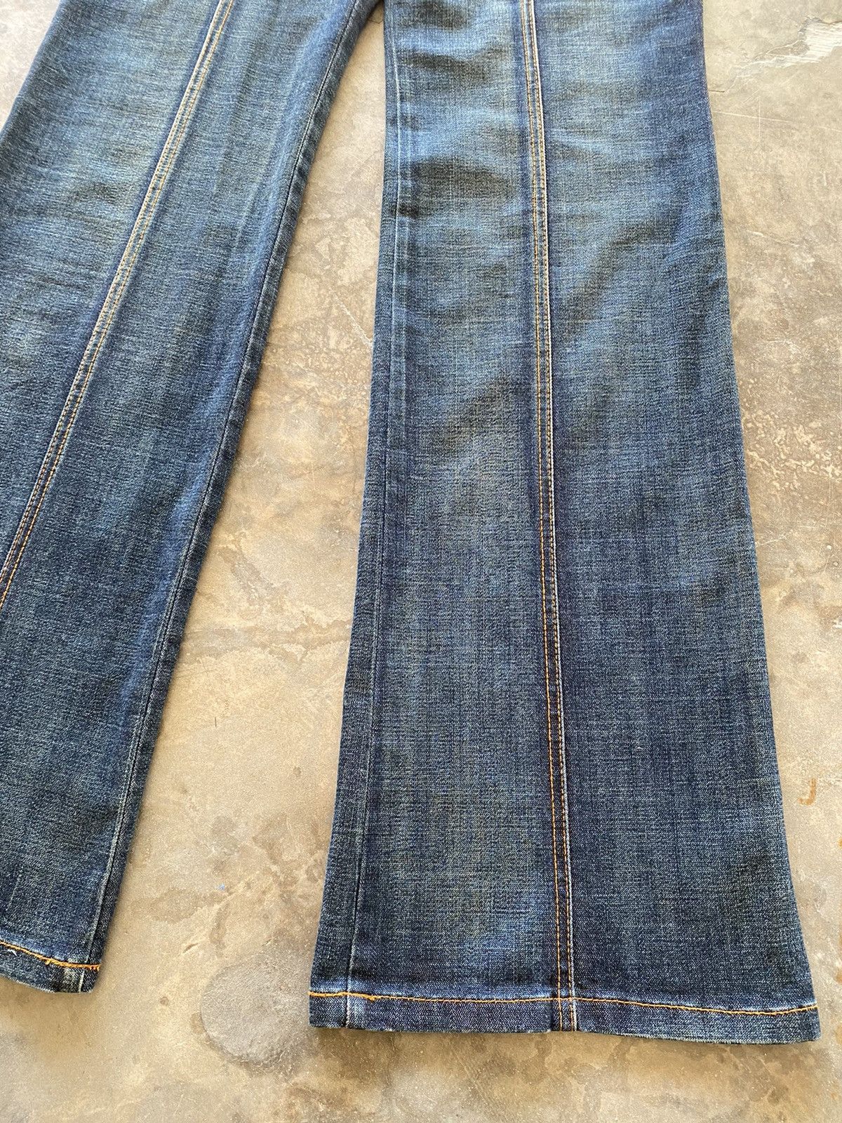 Hysteric Glamour × Japanese Brand Flare Jeans Kumikyoku Low Rise Wide Leg Baggy Size US 30 / EU 46 - 12 Thumbnail