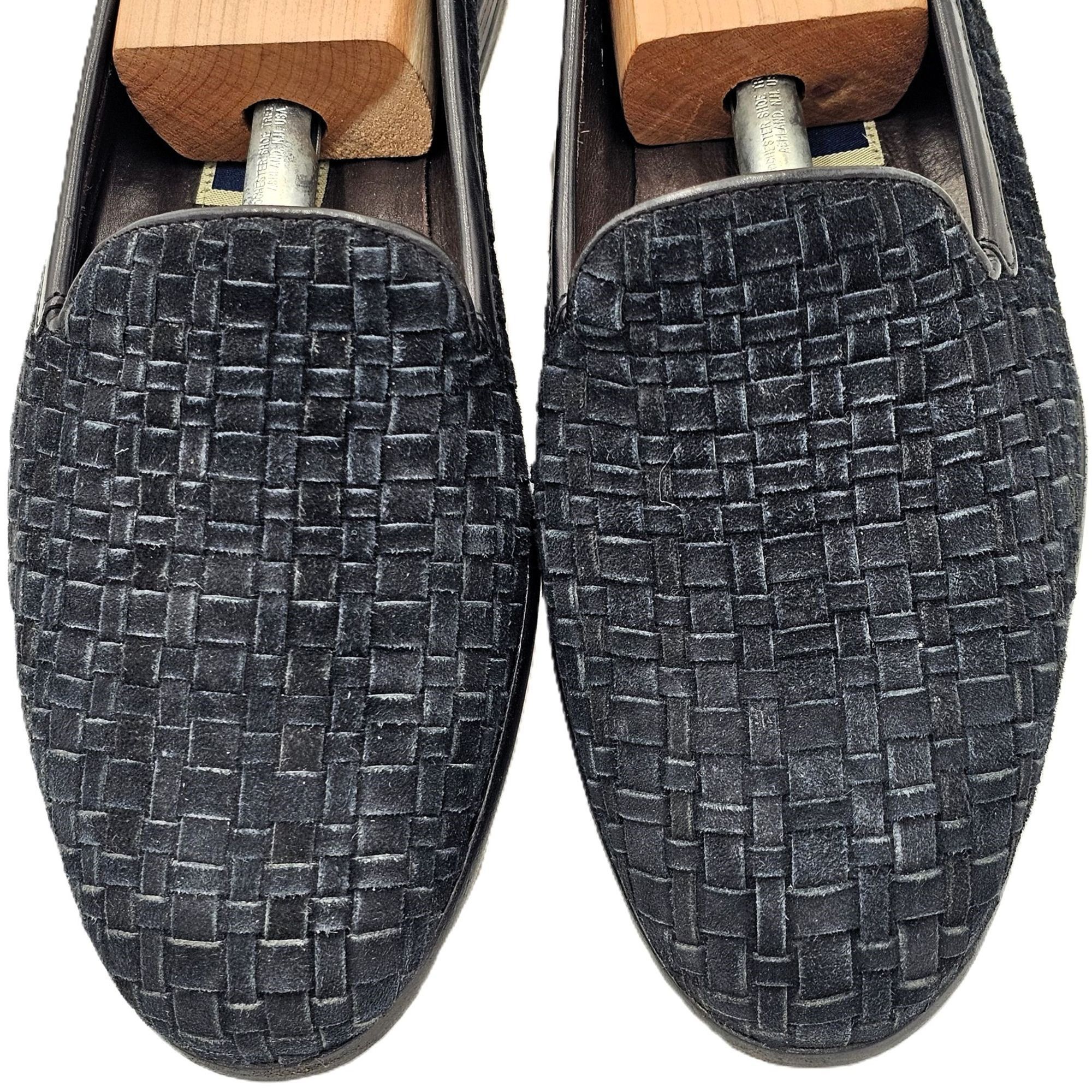 Bragano × Cole Haan Vintage Bragano Italy Woven Black Suede Dress Shoes Mens 7.5 Size US 7.5 / EU 40-41 - 2 Thumbnail