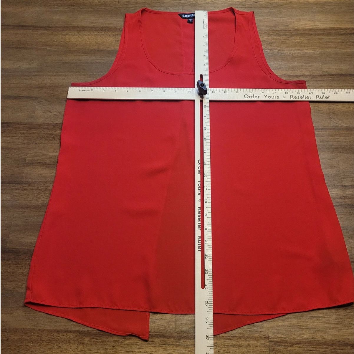 Express Express Red Sleeveless Split Back Blouse L EUC Size L / US 10 / IT 46 - 6 Thumbnail