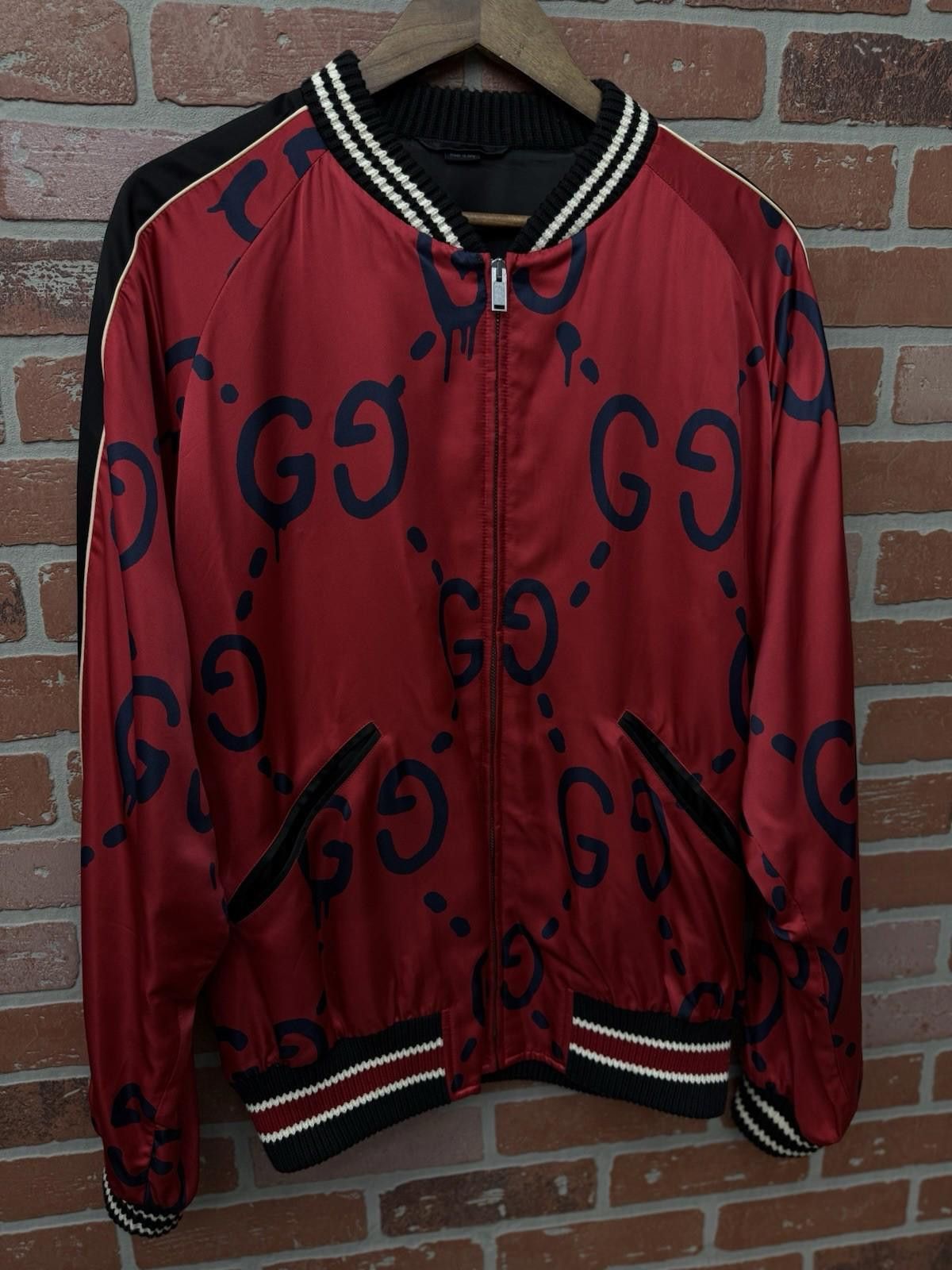 Gucci GUCCI Red Ghost Bomber Jacket “Limited ” Size (52) $2,000 Size US M / EU 48-50 / 2 - 3 Thumbnail