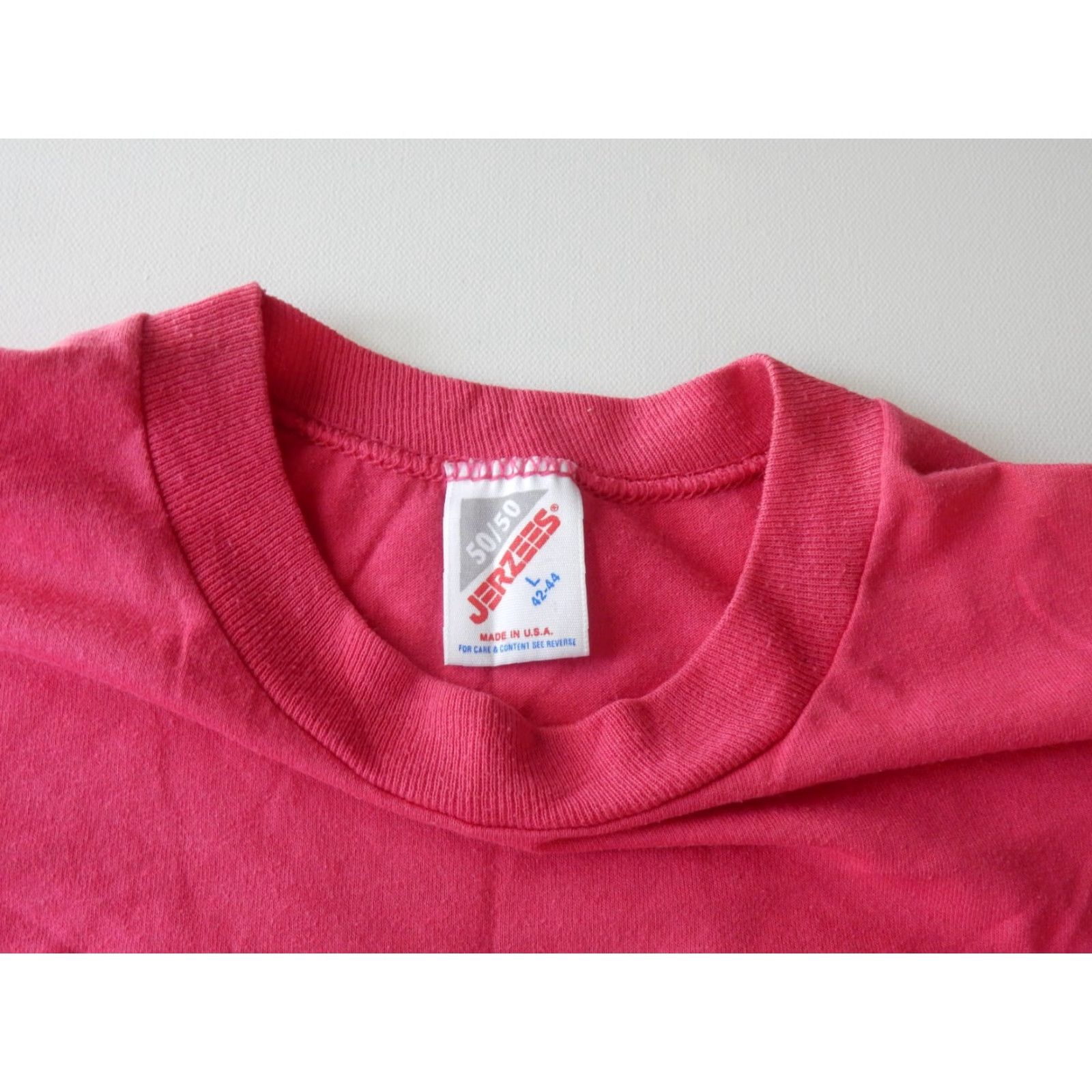 Jerzees VINTAGE Jerzees Men's T-Shirt USA Made Pocket 50/50 Size L Gray Short Sleeve Shirt Mens Size US L / EU 52-54 / 3 - 2 Thumbnail
