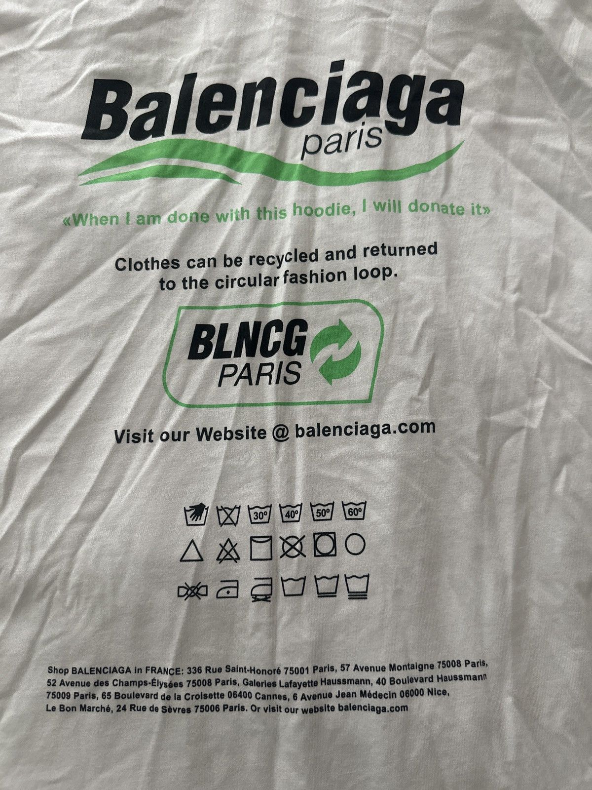 Brand New Balenciaga Jersey/Hoodie unworn with tags
