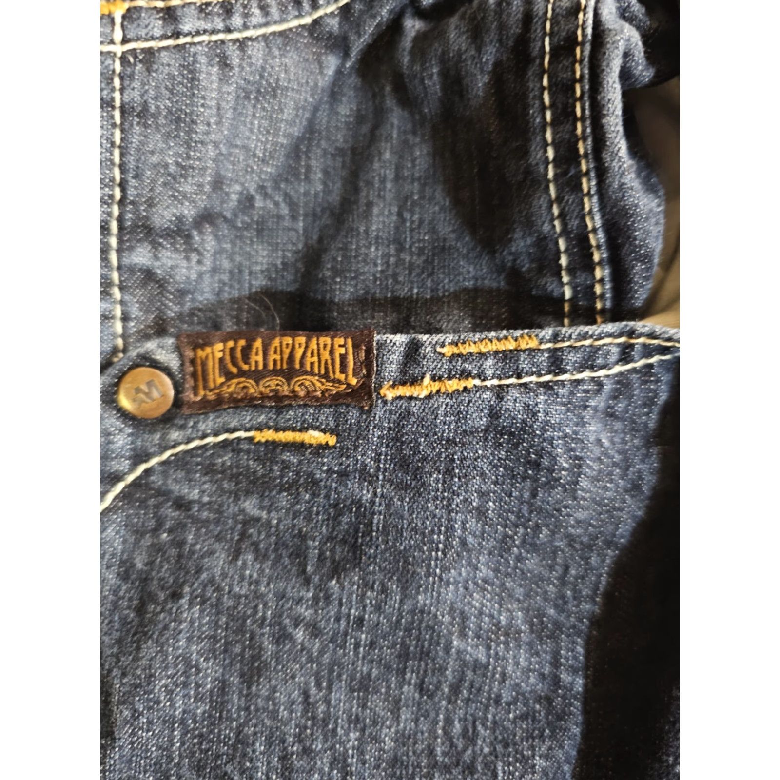 Vintage VINTAGE Mecca Jeans Baggy Denim 90s Y2K Grunge Hip Hop Mens 38x34 Blue Jeans Size US 38 / EU 54 - 4 Thumbnail