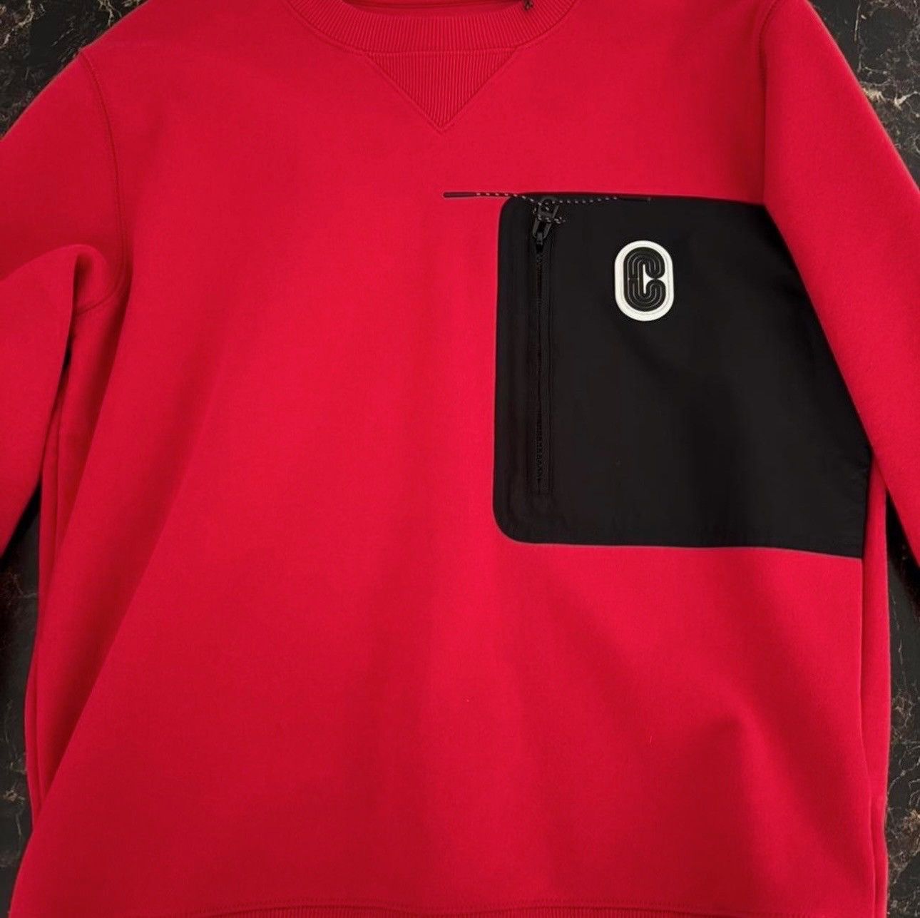 Coach Coach Red Black Cotton Fleece Pullover Sweatshirt Size US S / EU 44-46 / 1 - 1 Thumbnail