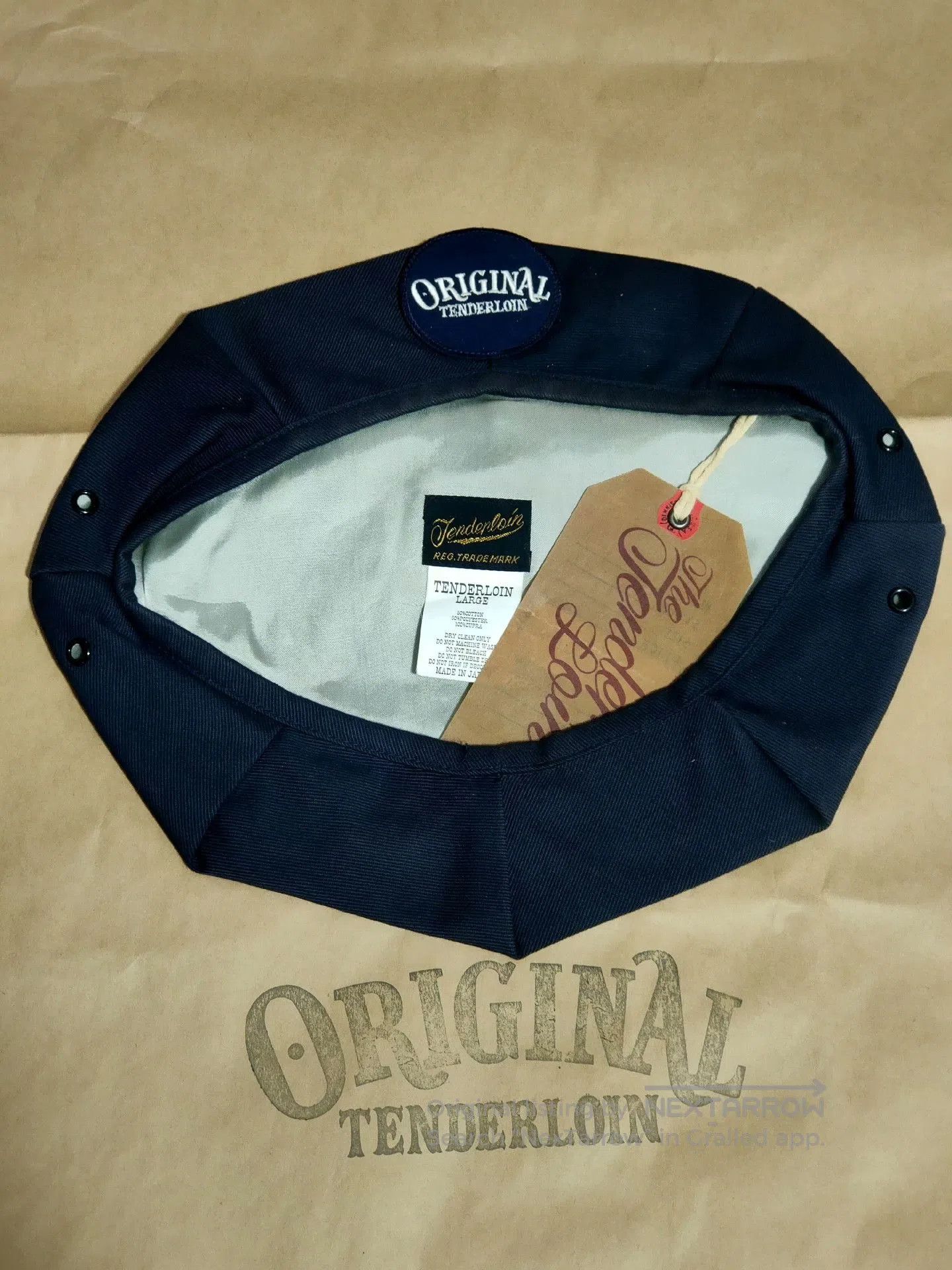 Vintage Vintage Navy Blue Octagonal Hat. Size ONE SIZE - 1 Thumbnail