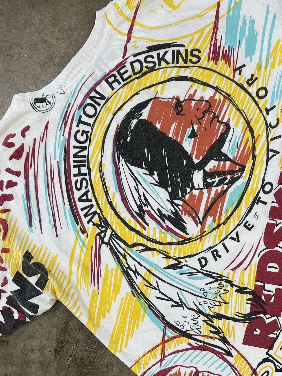 NFL Vintage AOP Magic Johnson Washingtion Redskins Tee XL Size US XL / EU 56 / 4 - 4 Thumbnail