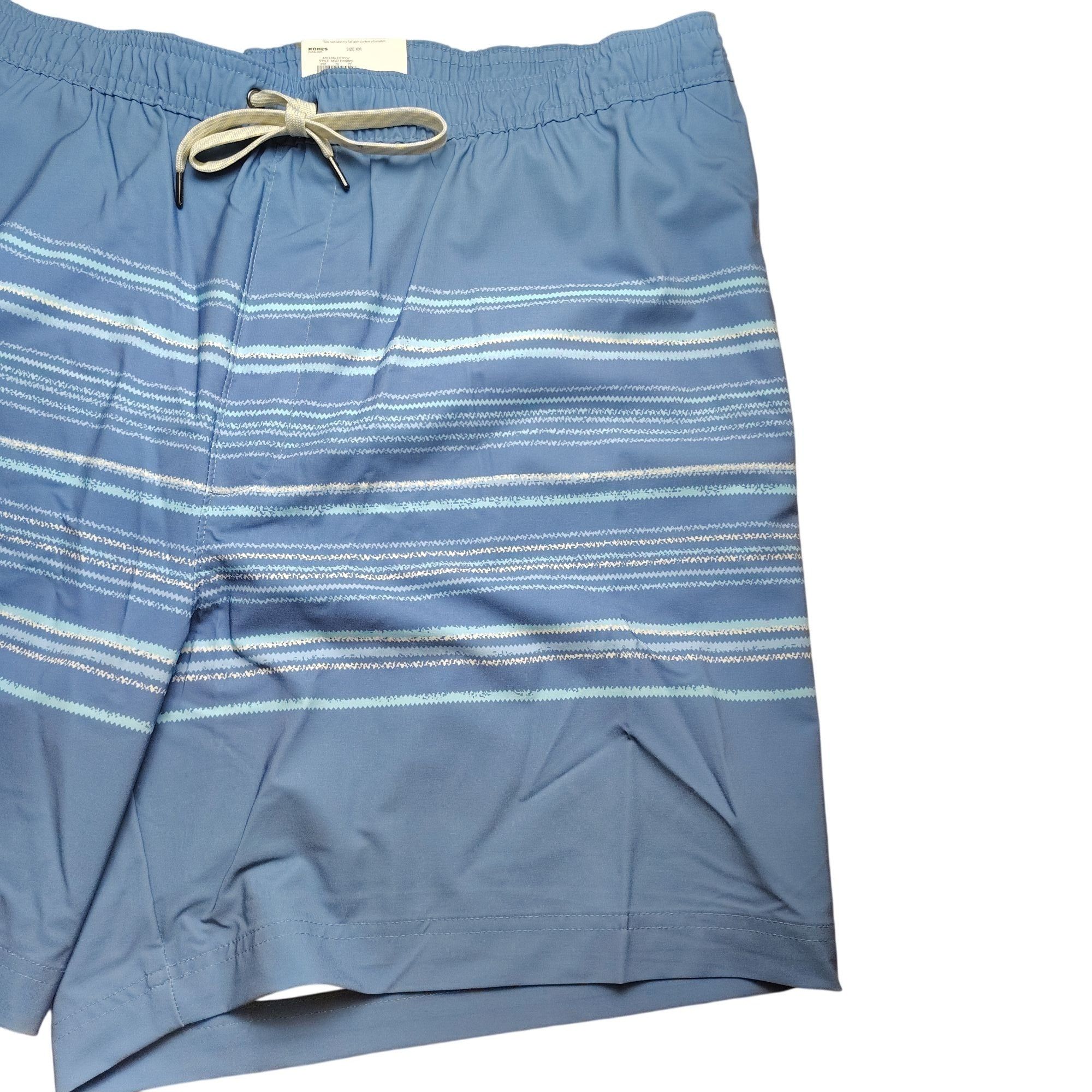 Sonoma Sonoma Mens XXL Blue Striped Swim Trunks With Mesh Lining an Size US 44 / EU 60 - 10 Thumbnail